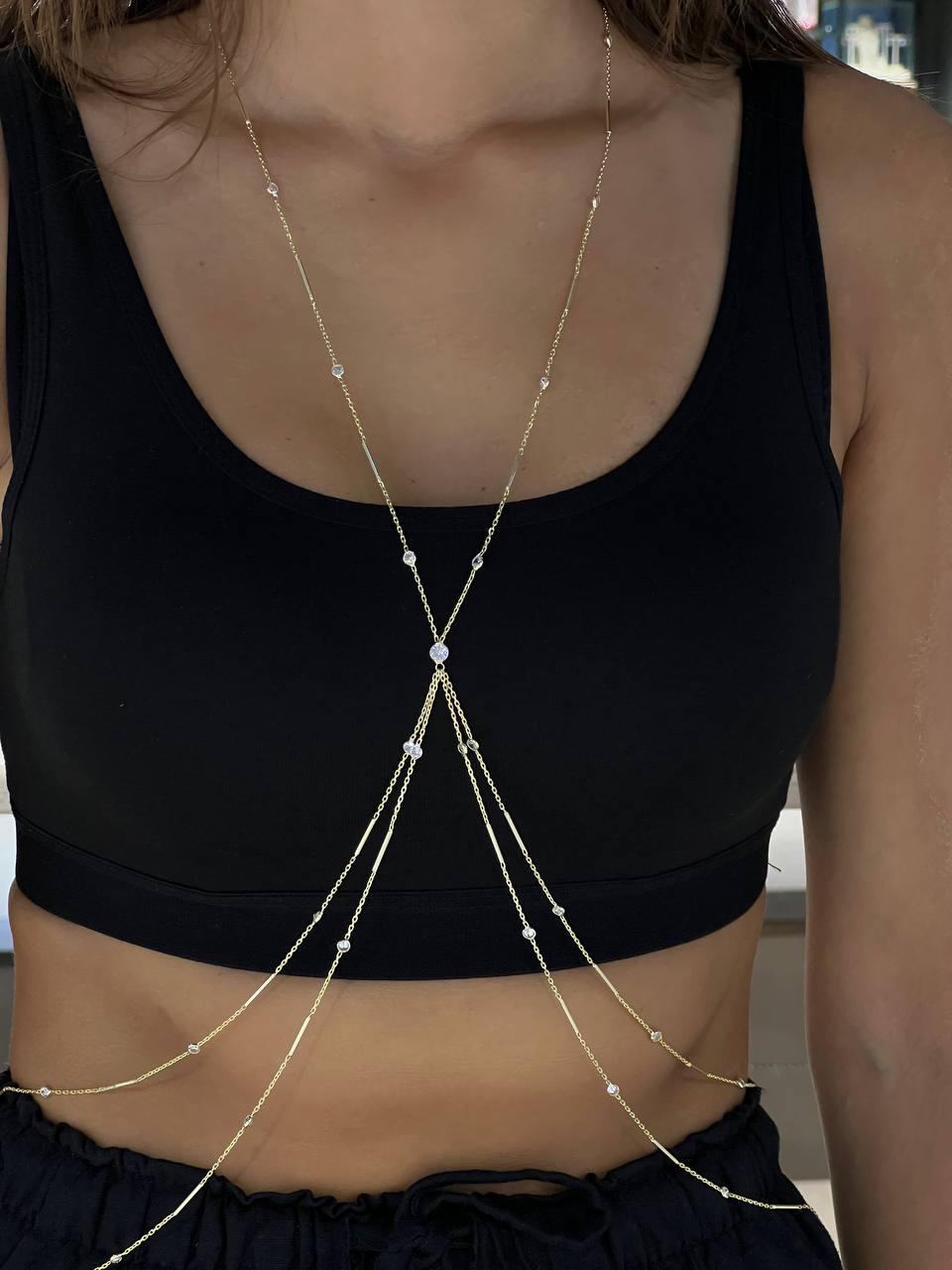 Divine Cascade Body Chain by Natkina