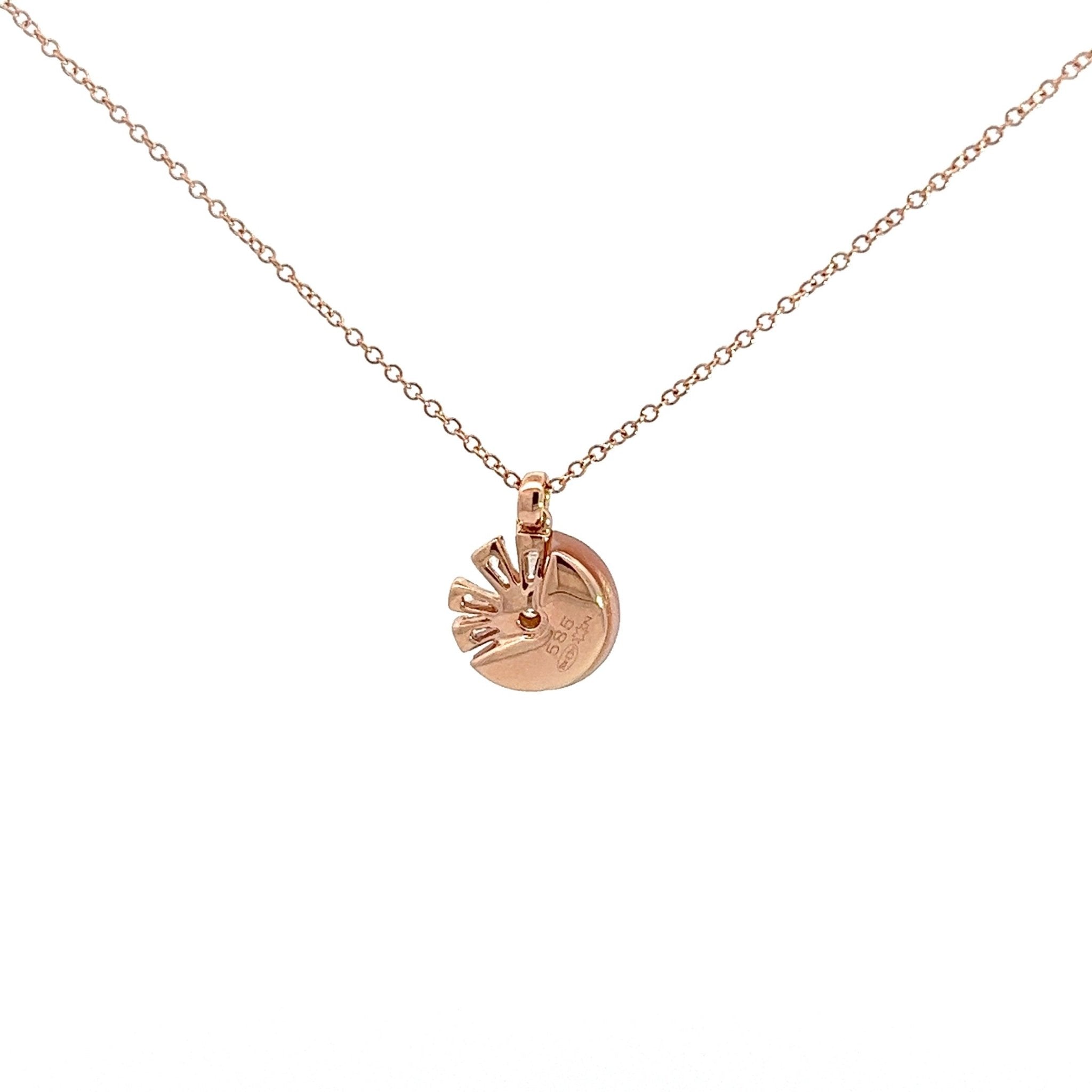 Eternelle Necklace Mother of Pearl Diamond Rose Gold by Natkina