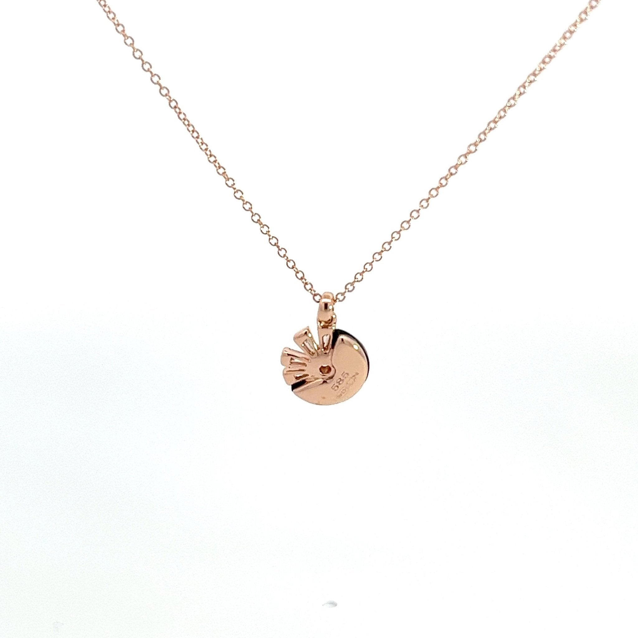 Eternelle Necklace Onyx Diamond Rose Gold by Natkina