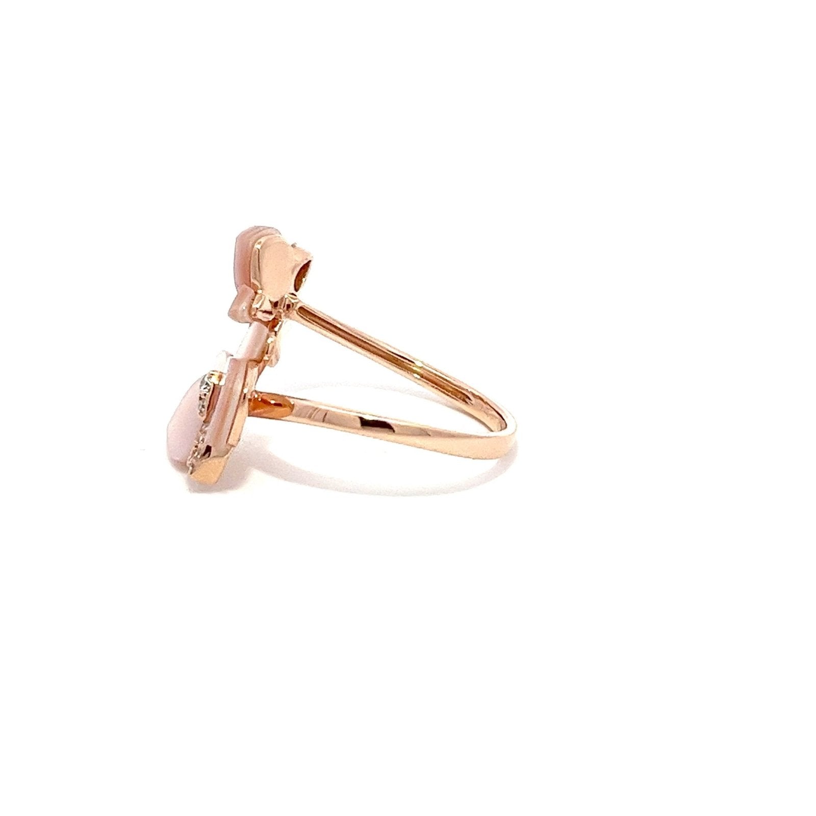 Eternelle Orchid Ring Mother of Pearl Rose Gold by Natkina