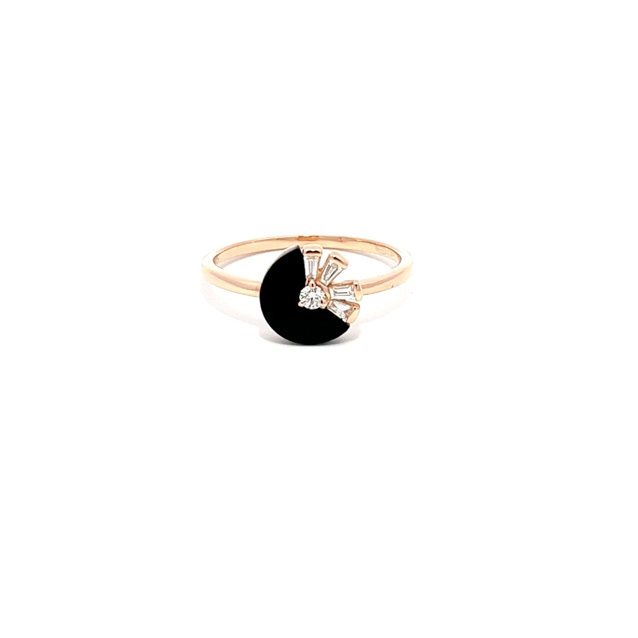 Eternelle Ring Onyx Rose Gold by Natkina