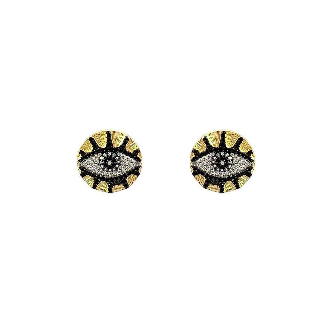 Evil Eye Radiant Guardian Earrings by Natkina