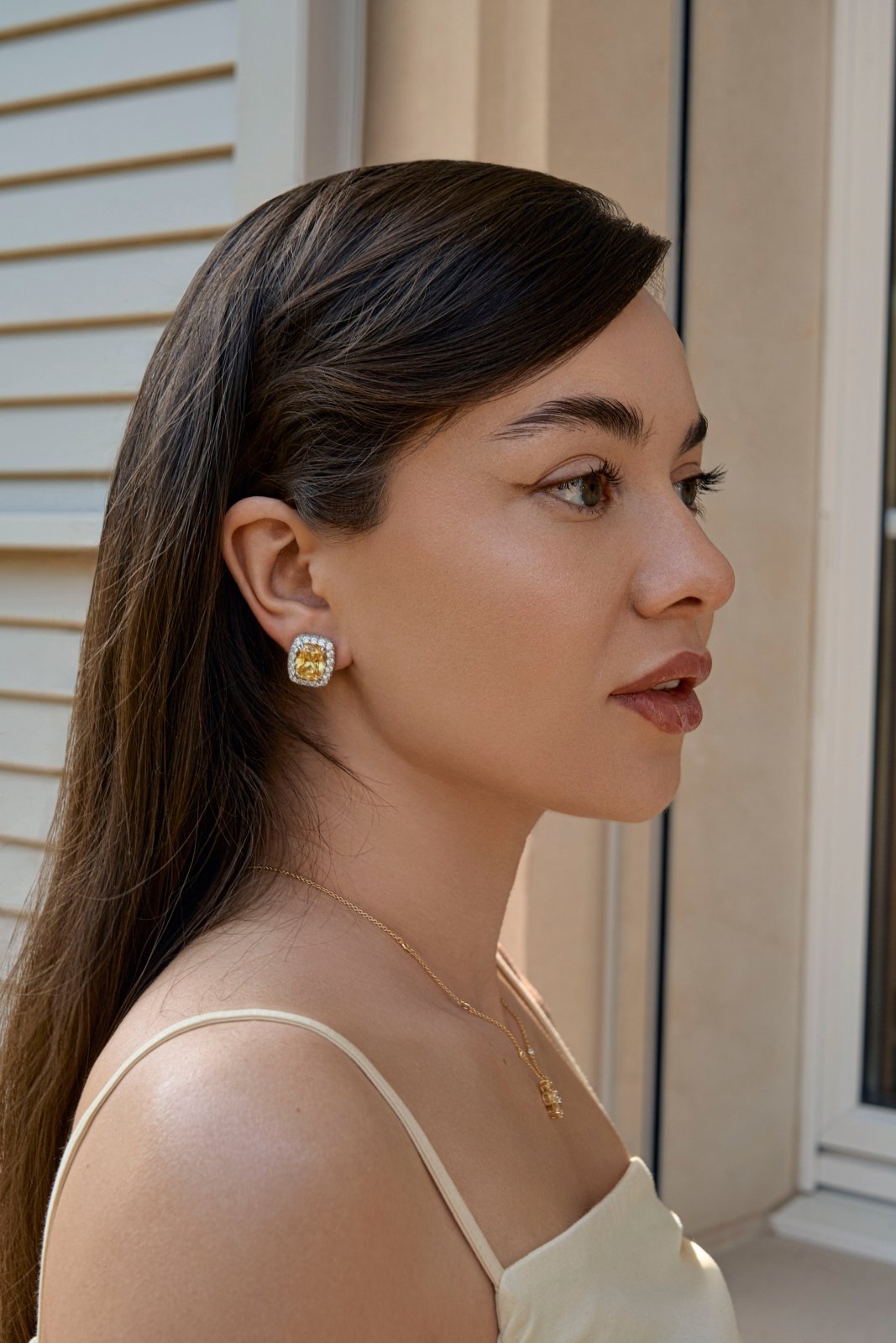 Festive Classy Cushion Cut Earrings by Natkina