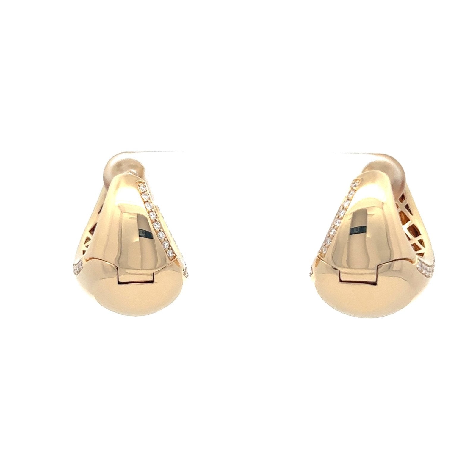 Festive Diamond 18K Yellow Gold Exclusive Earrings by Natkina