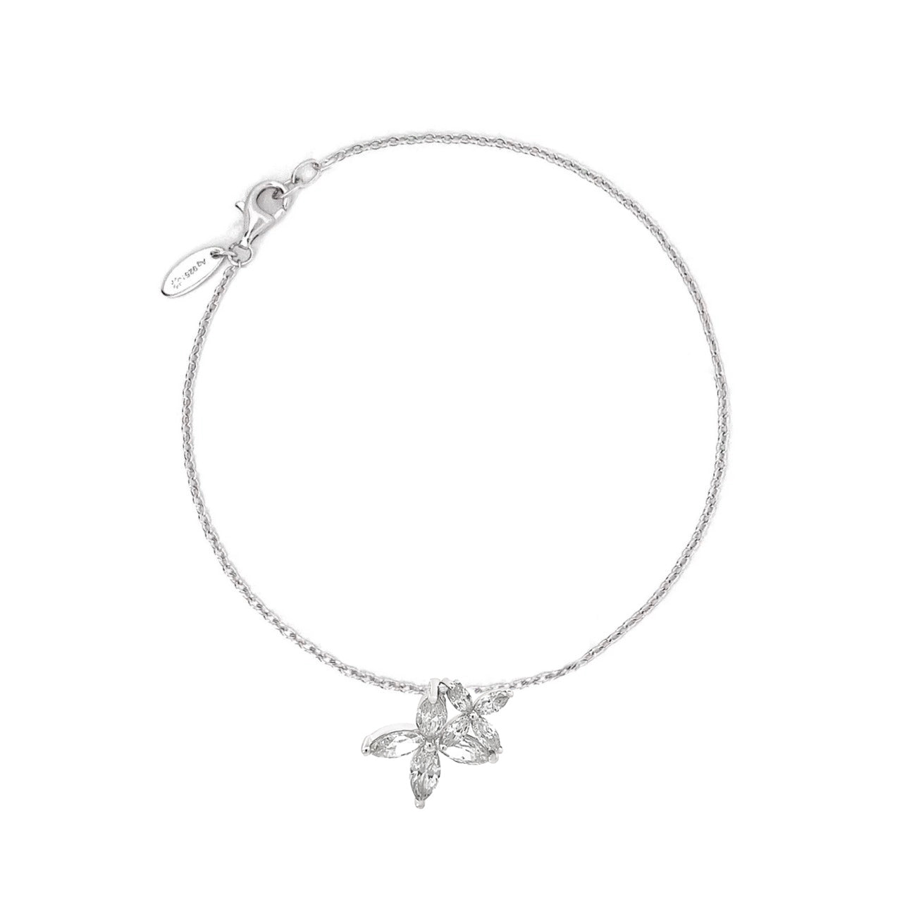 Flower Silver Bracelet by Natkina