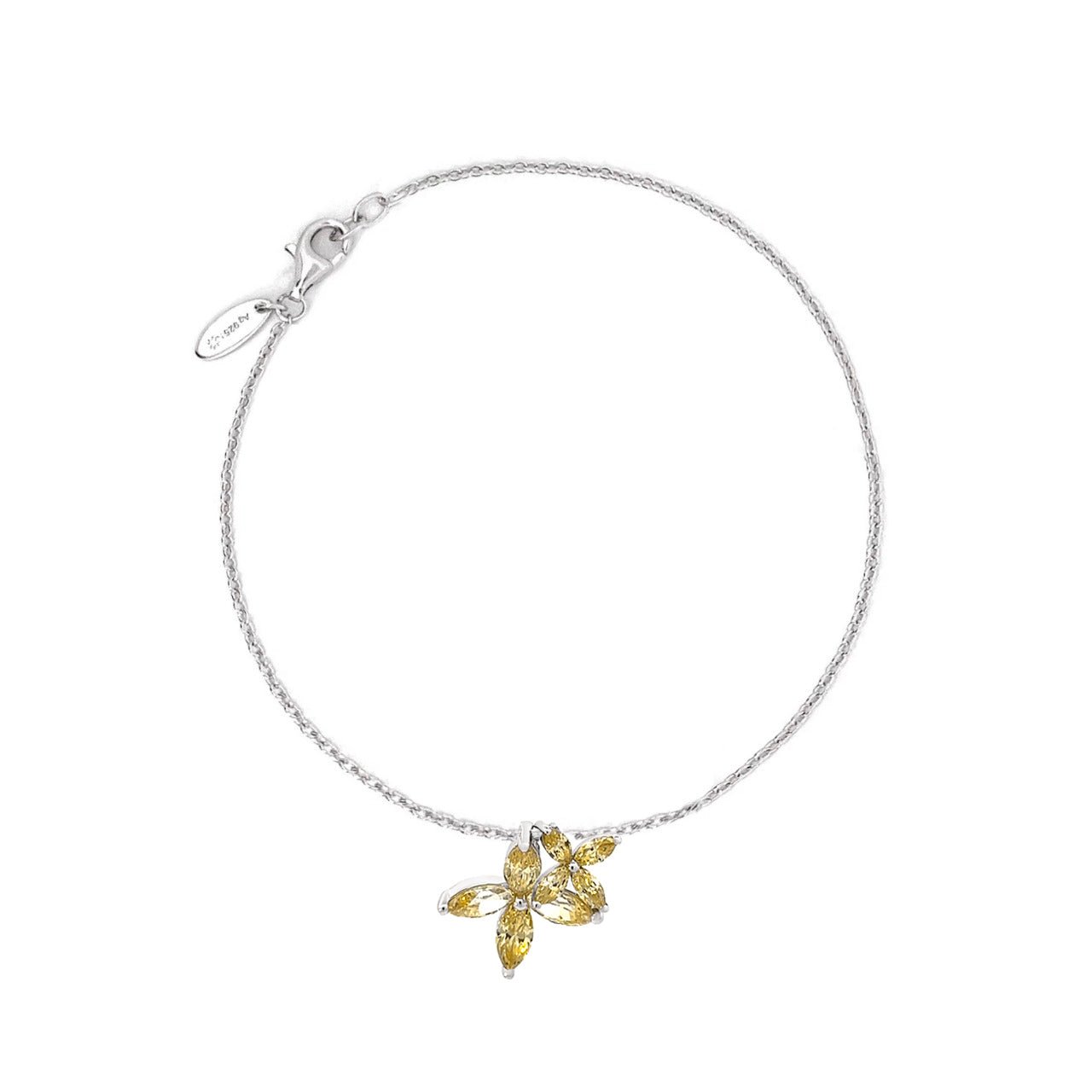 Flower Silver Bracelet by Natkina