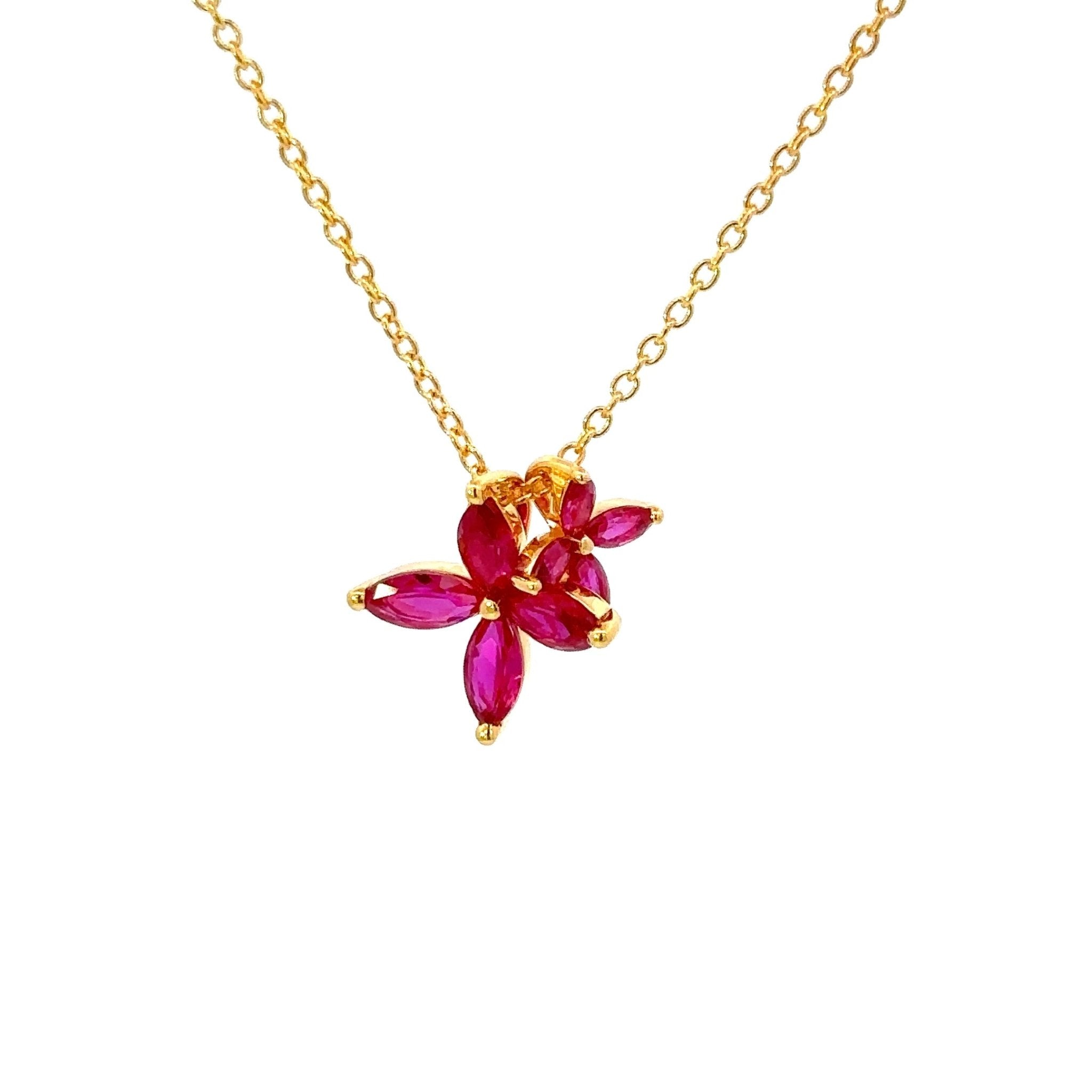 Flower Silver Necklace by Natkina