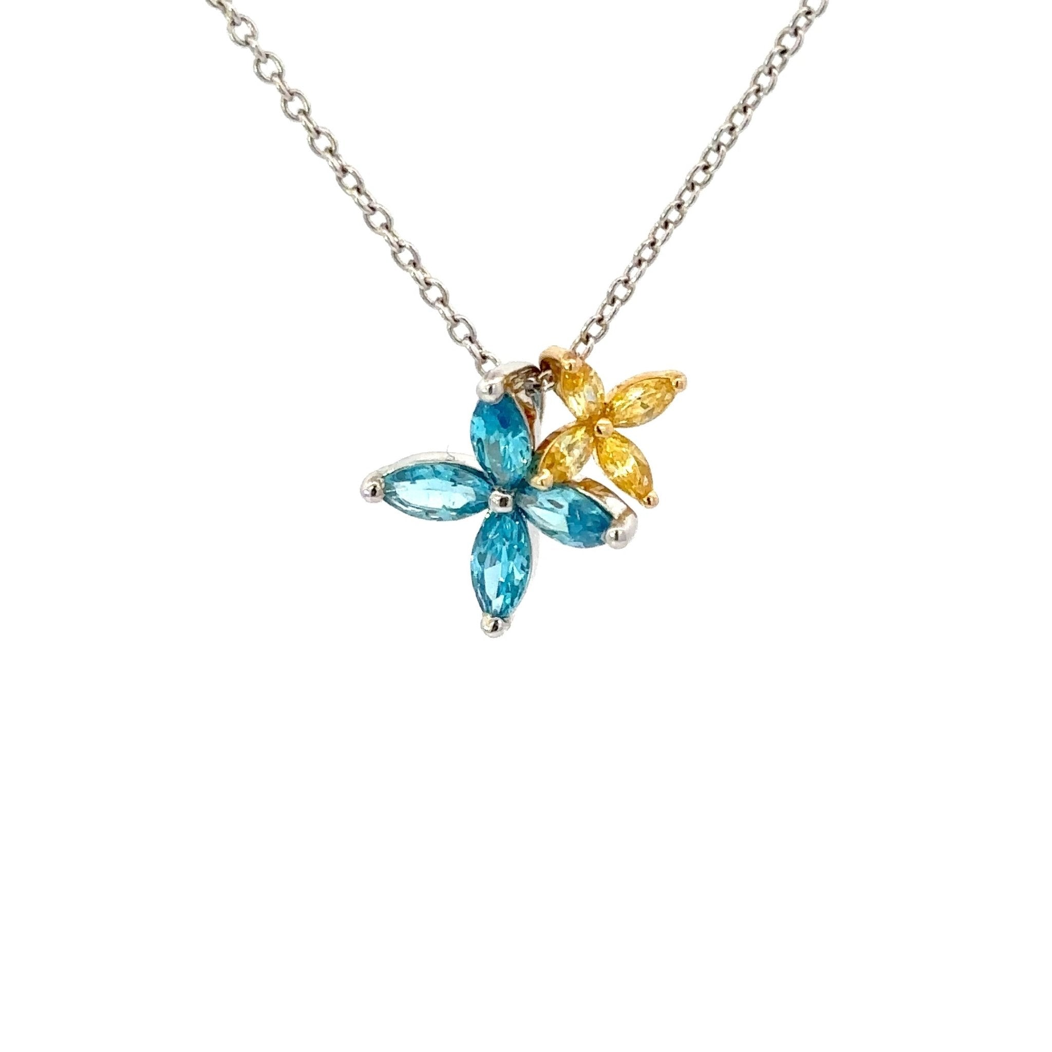 Flower Silver Necklace by Natkina
