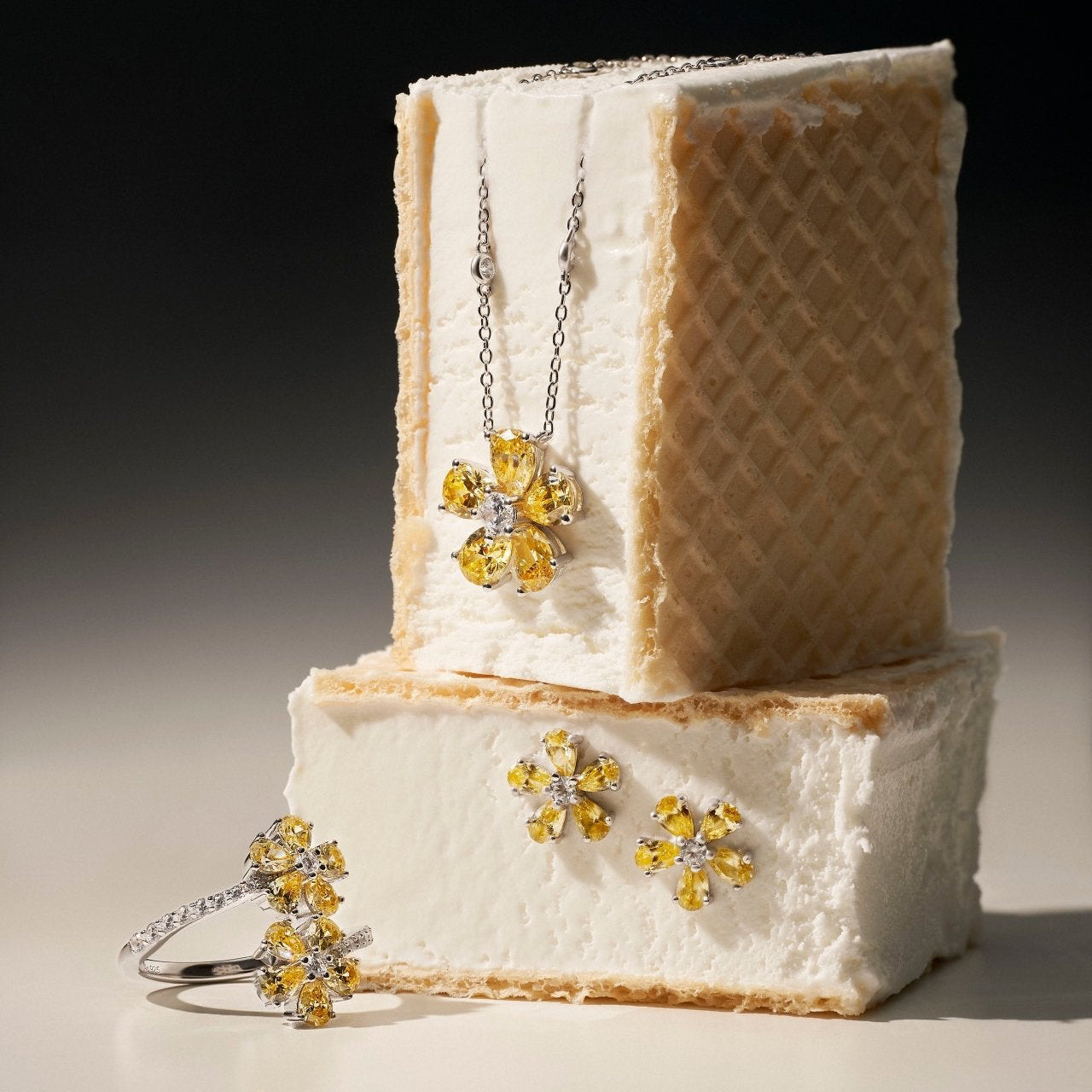 Flower Silver Necklace by Natkina