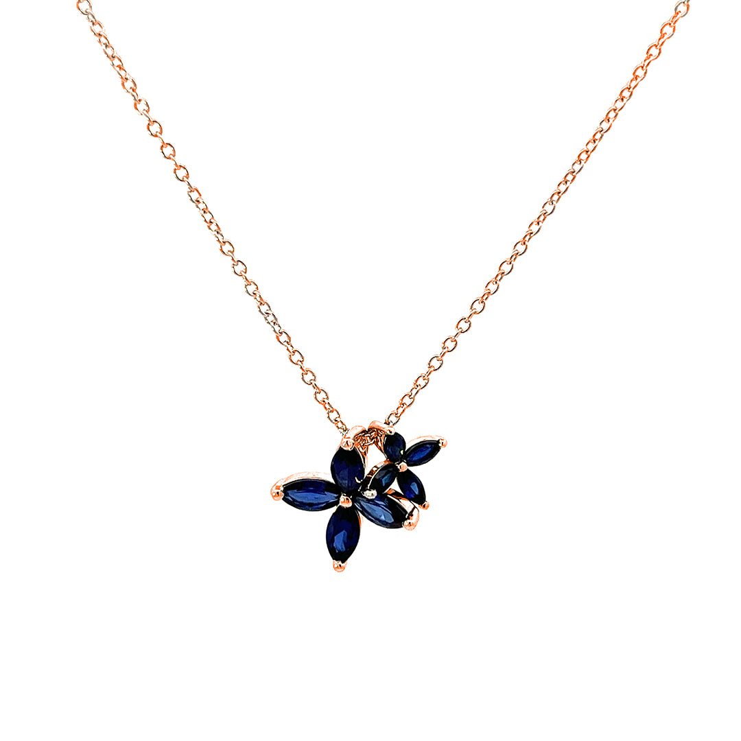Flower Silver Necklace by Natkina