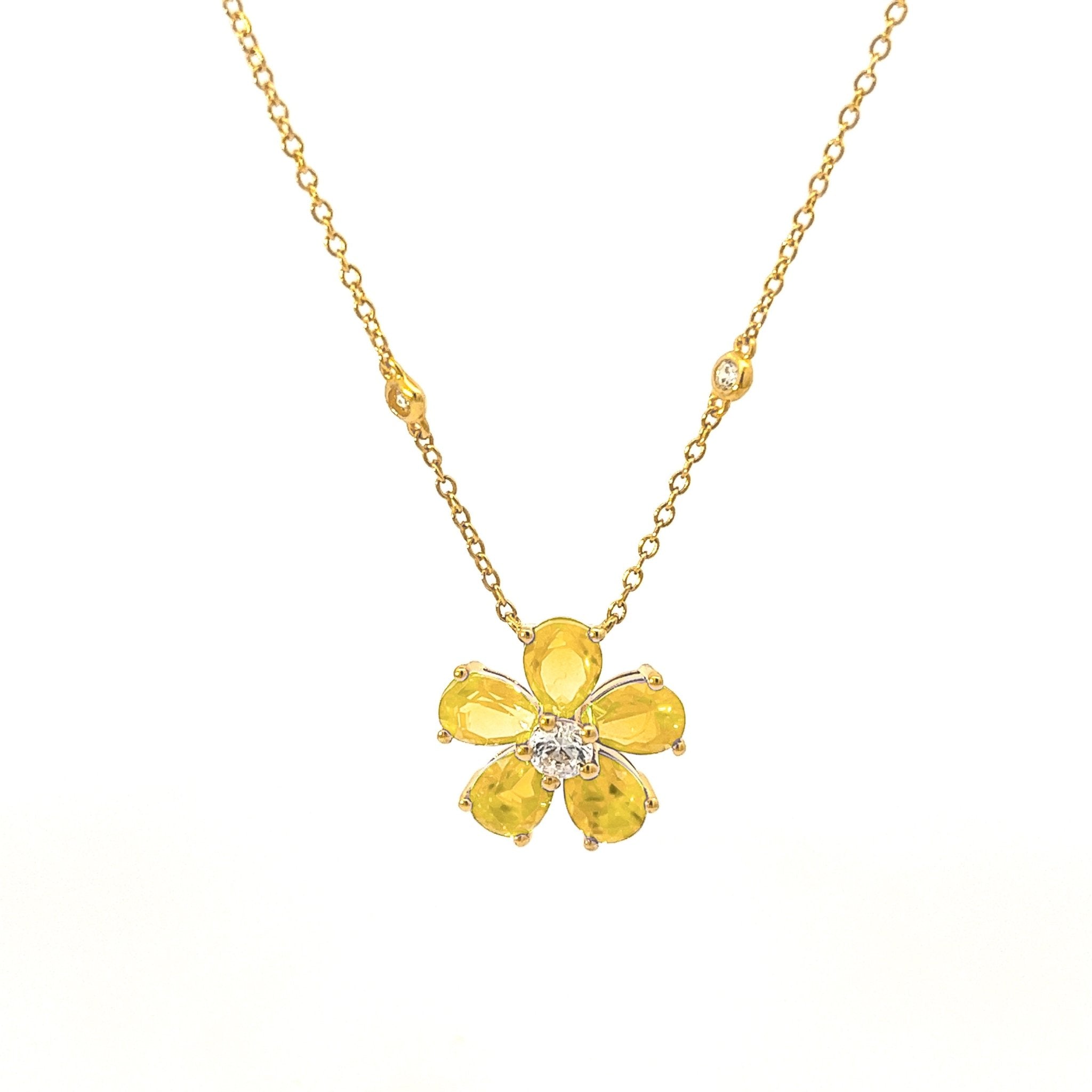 Flower Silver Necklace by Natkina