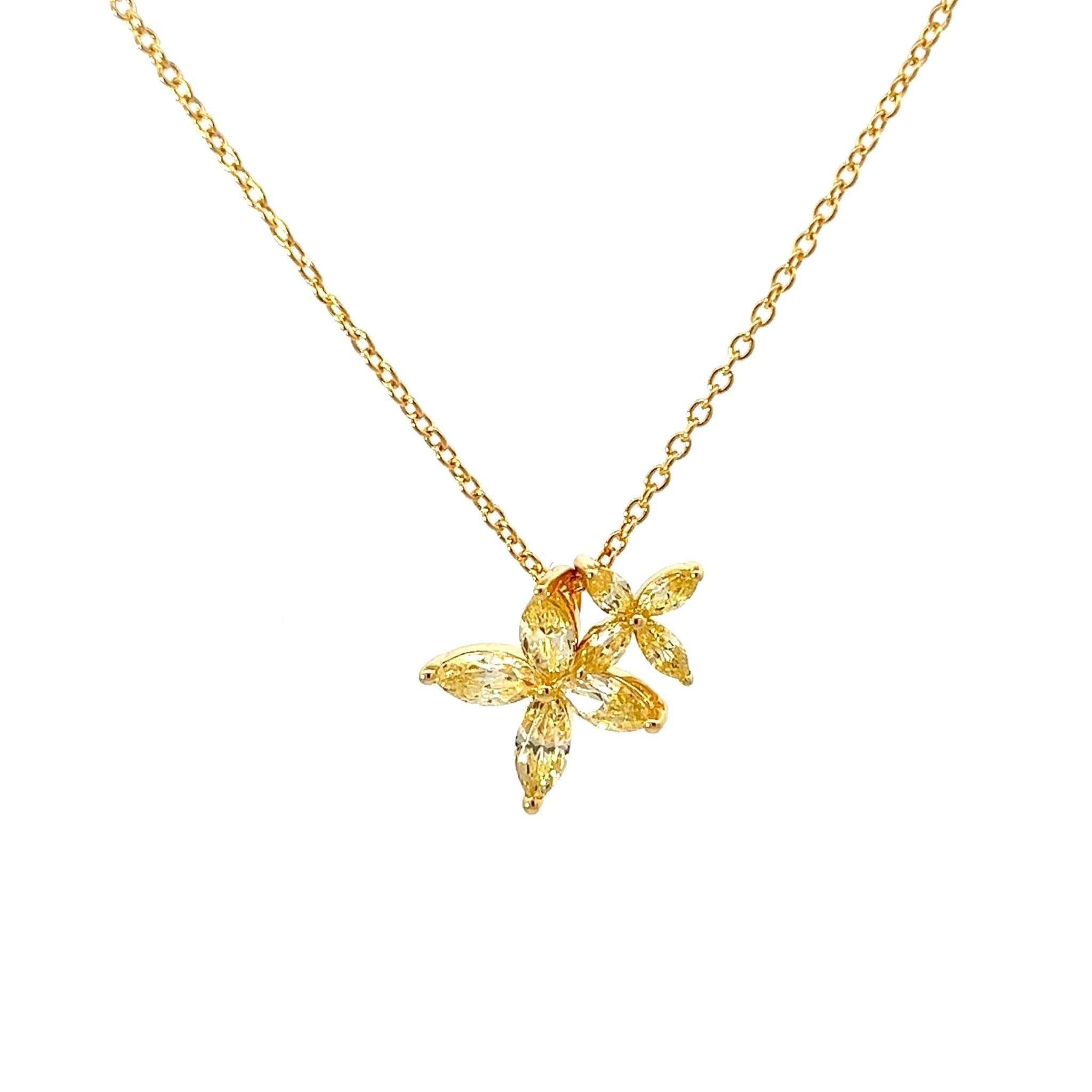Flower Silver Necklace by Natkina