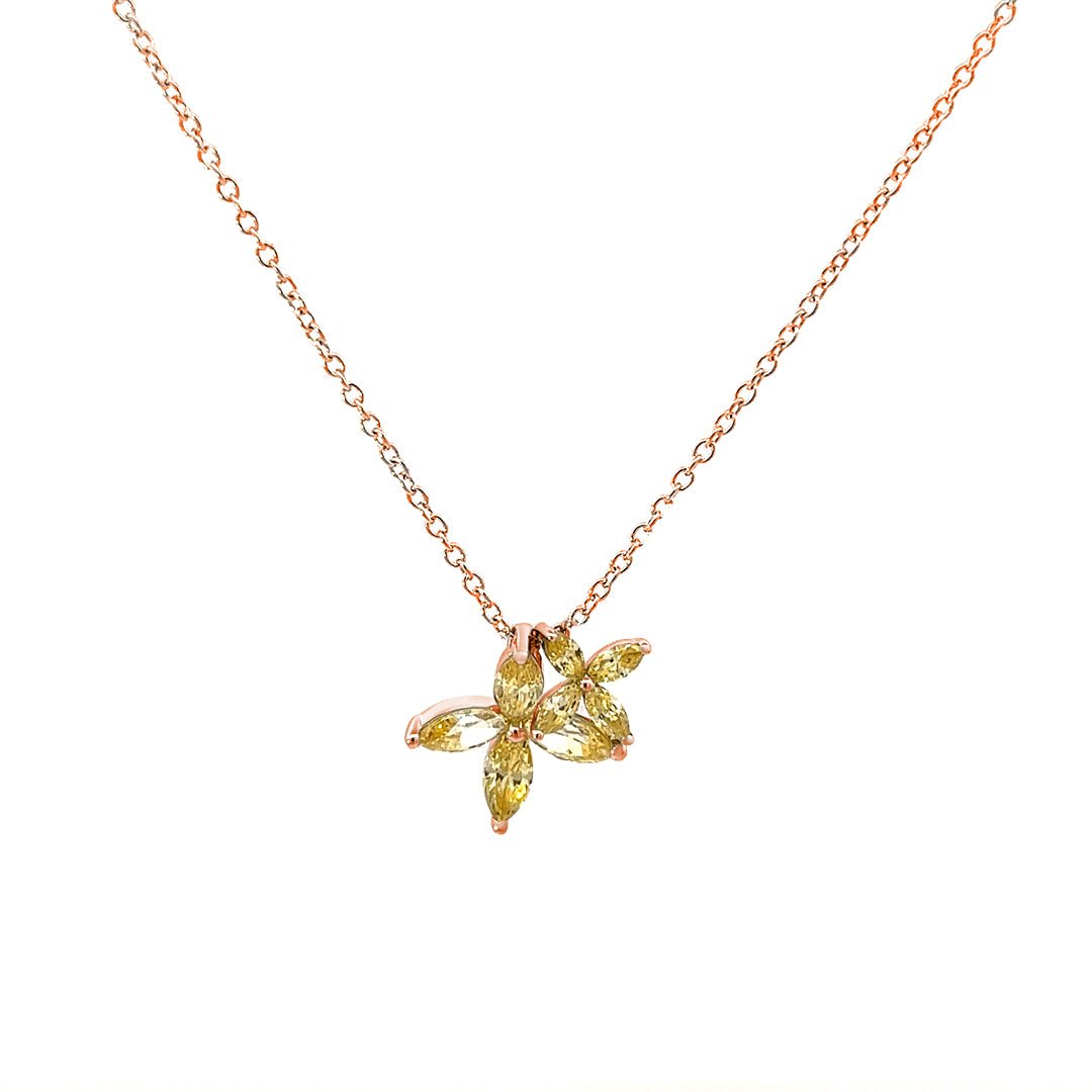 Flower Silver Necklace by Natkina