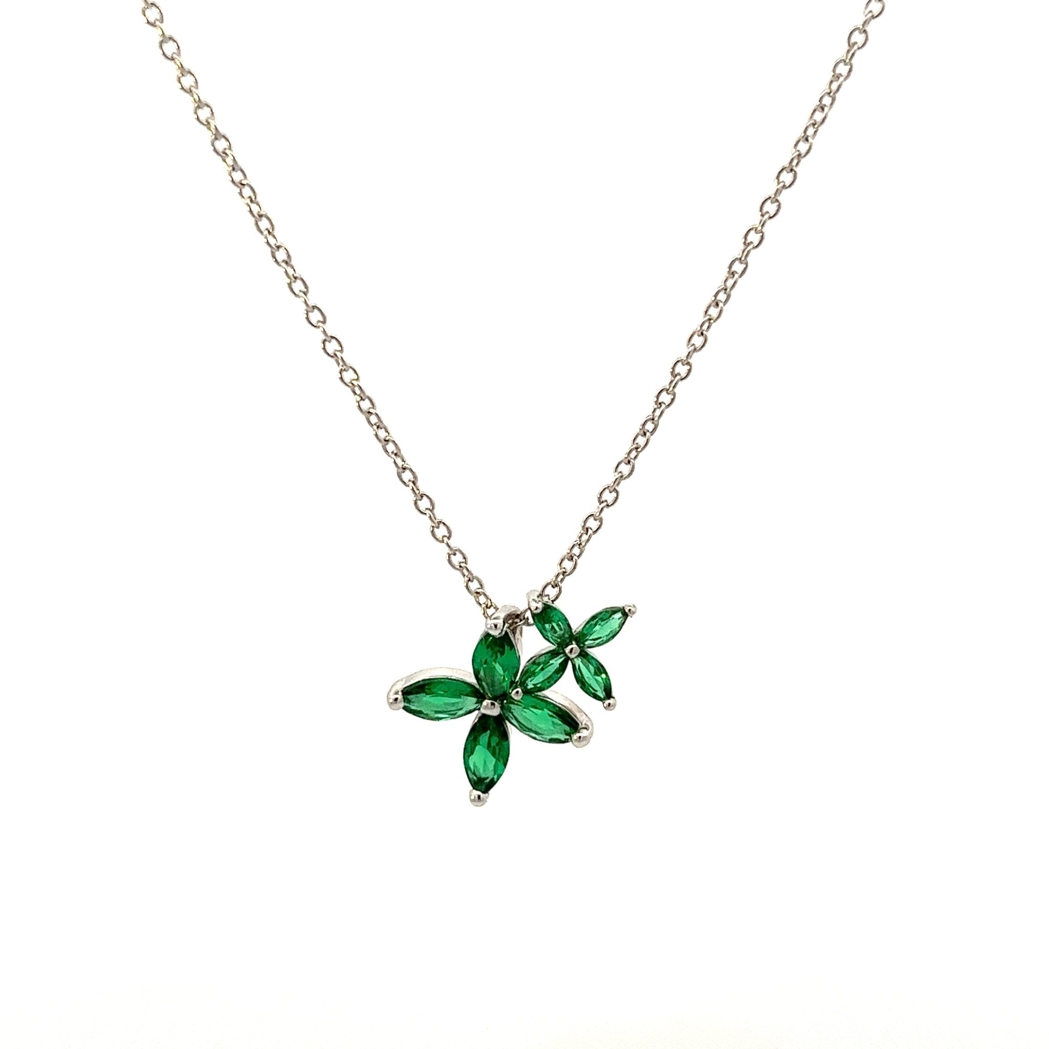 Flower Silver Necklace by Natkina