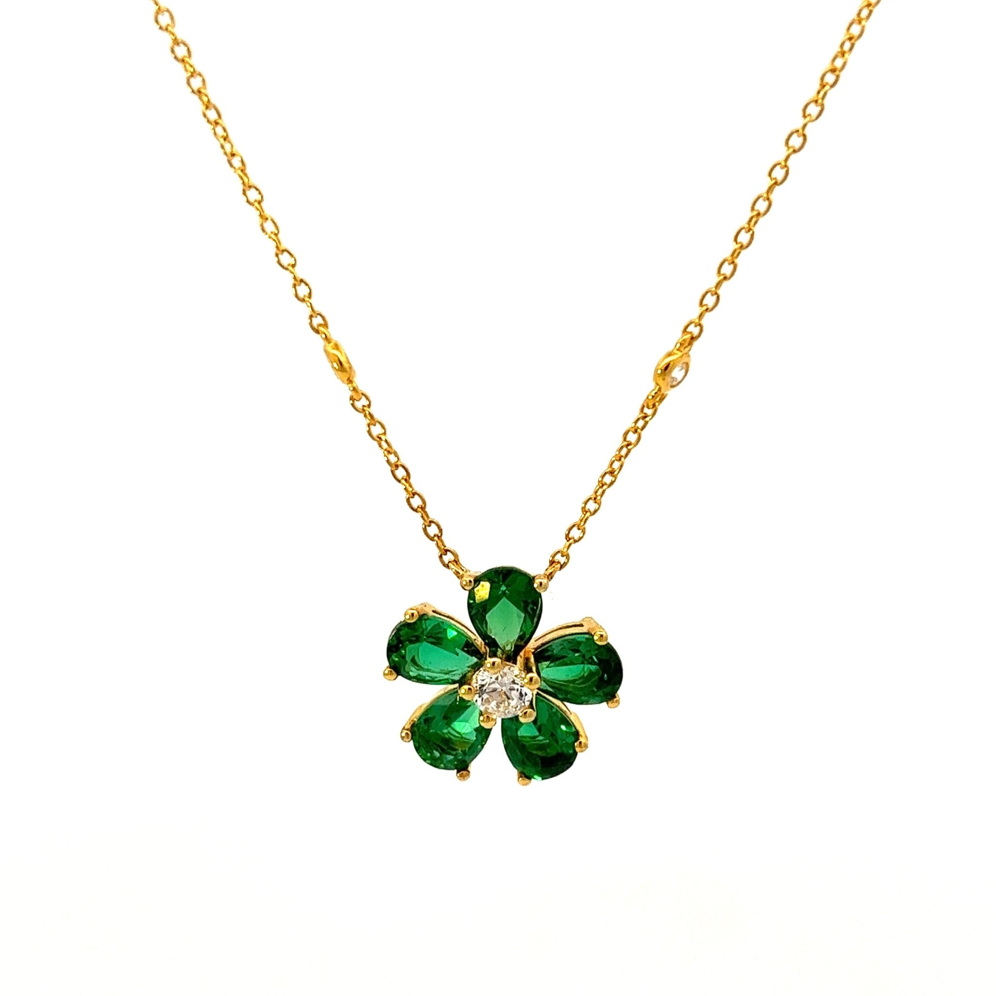 Flower Silver Necklace by Natkina