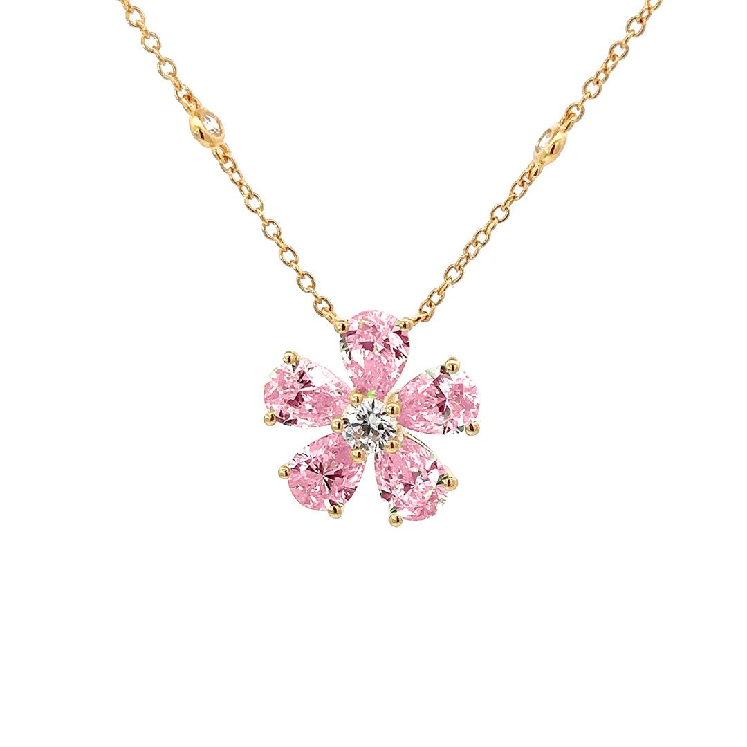 Flower Silver Necklace by Natkina