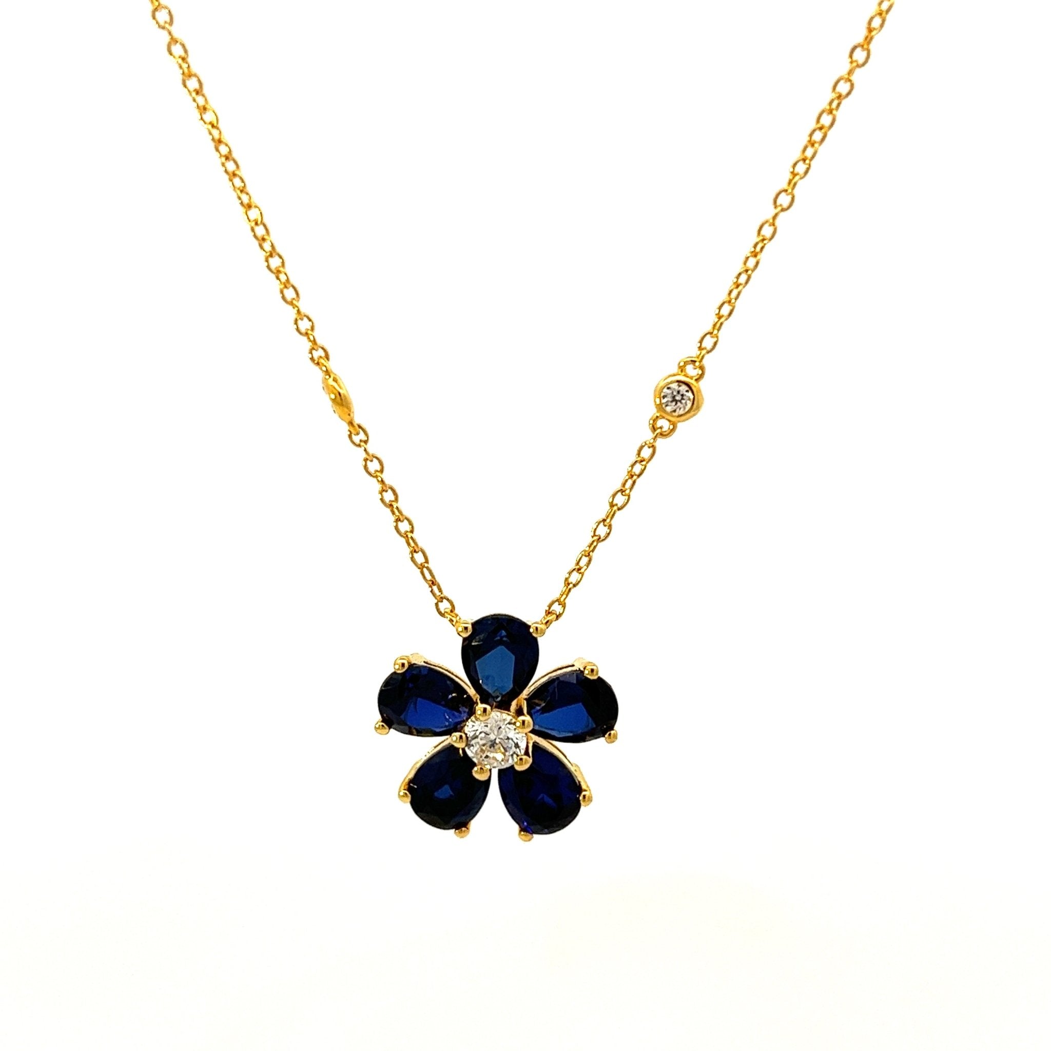Flower Silver Necklace by Natkina