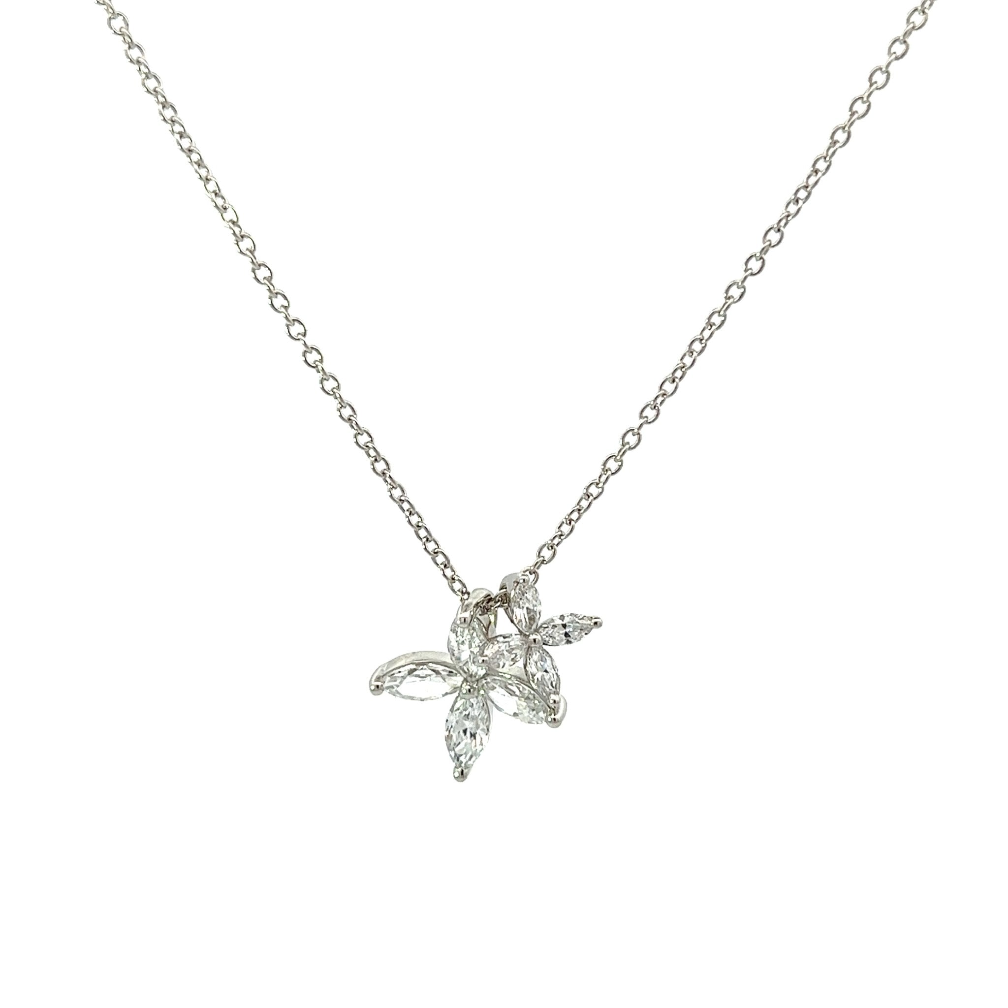 Flower Silver Necklace by Natkina