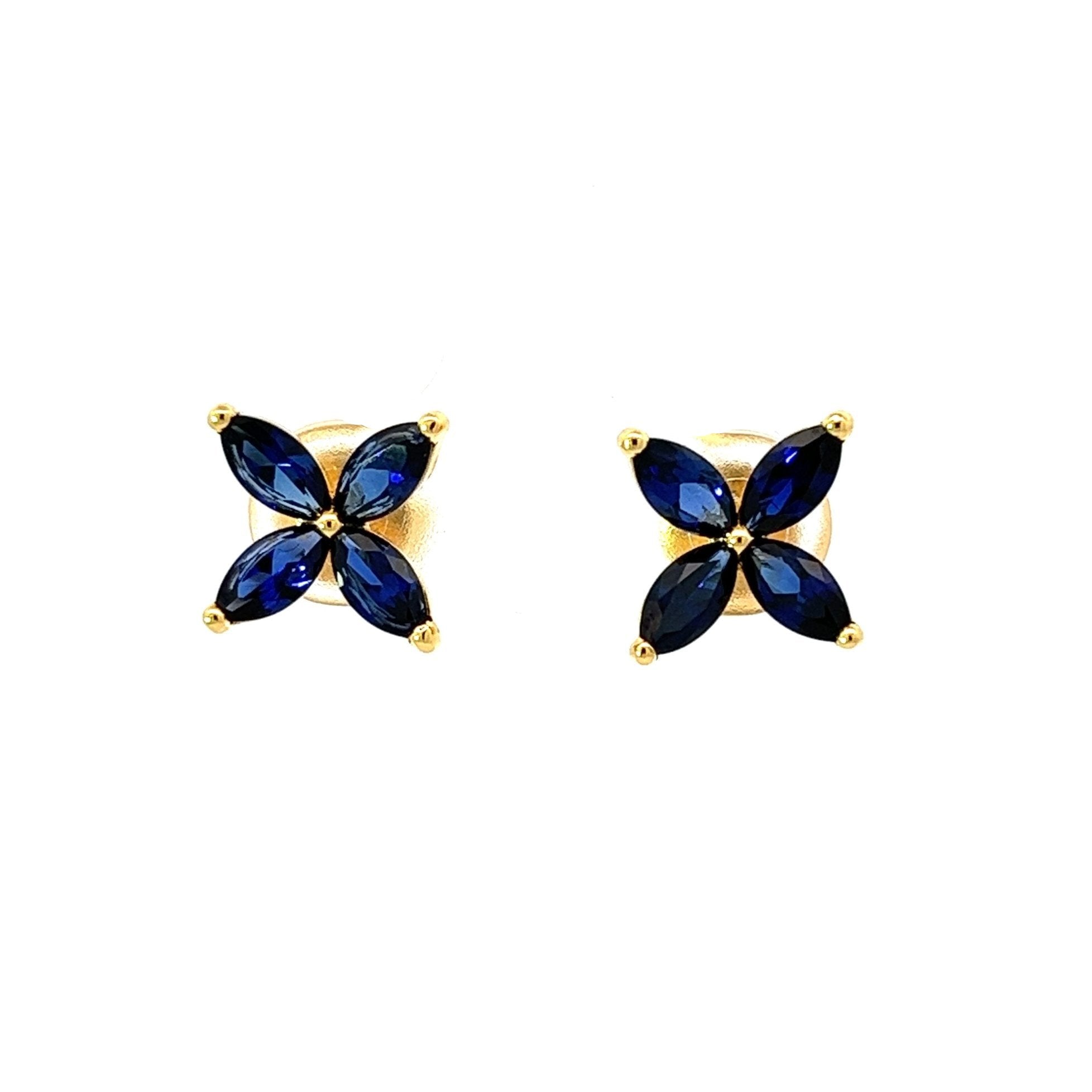 Flower Silver Stud Earrings by Natkina