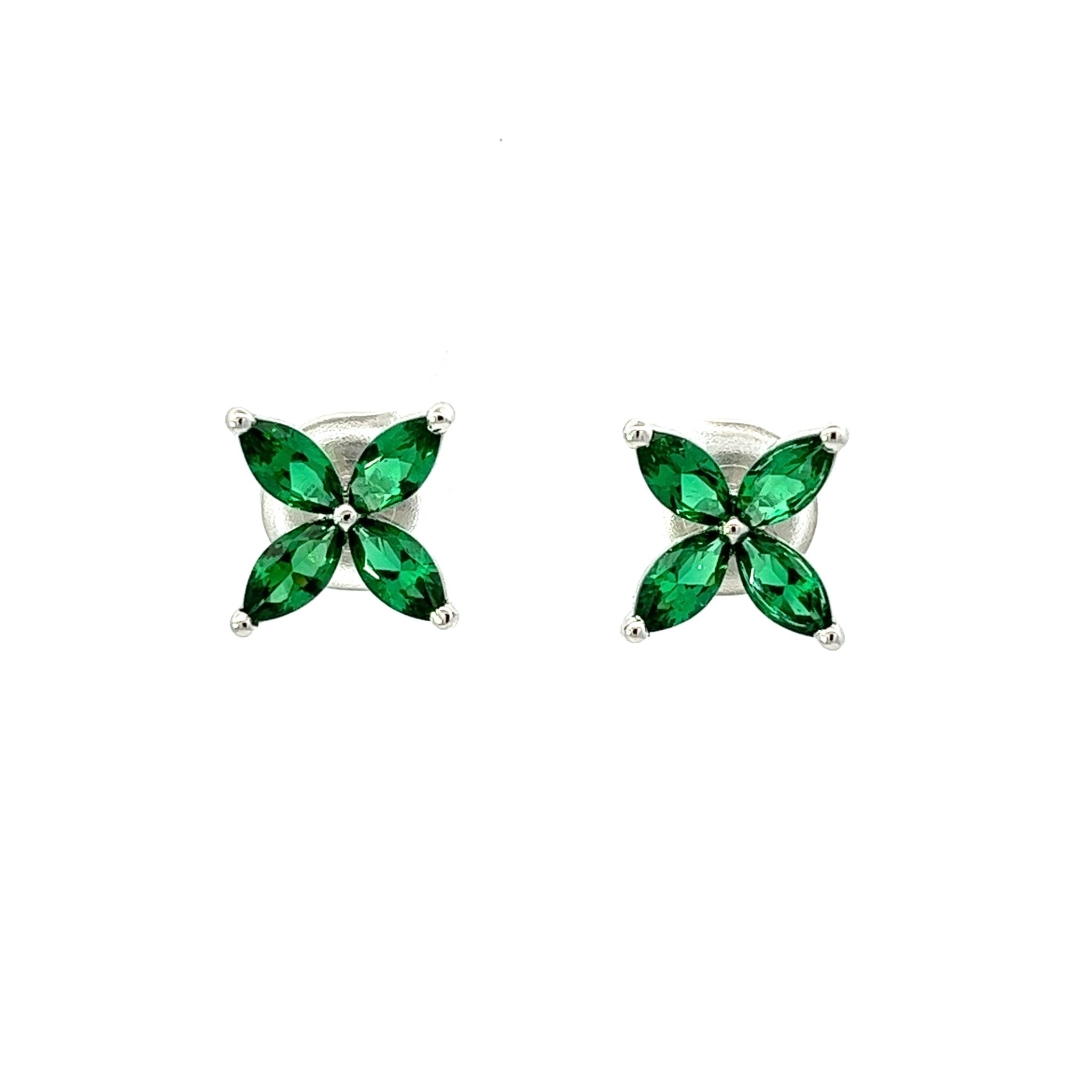 Flower Silver Stud Earrings by Natkina
