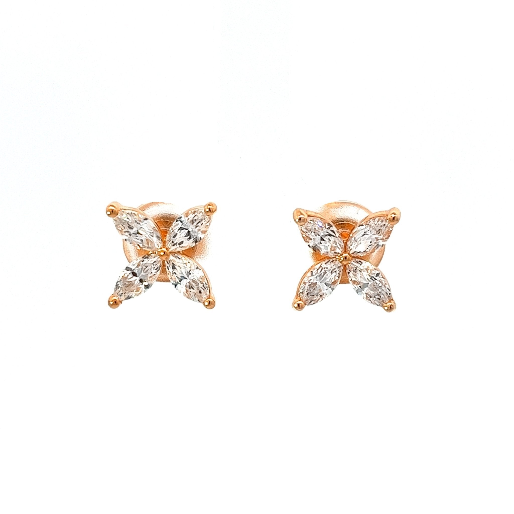 Flower Silver Stud Earrings by Natkina