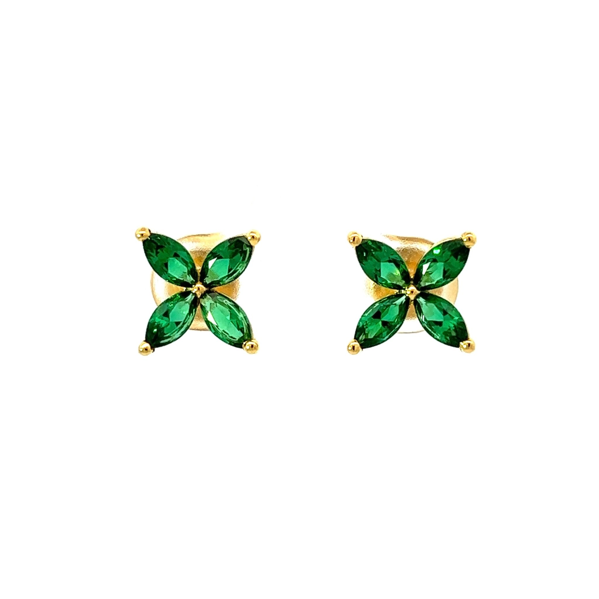 Flower Silver Stud Earrings by Natkina