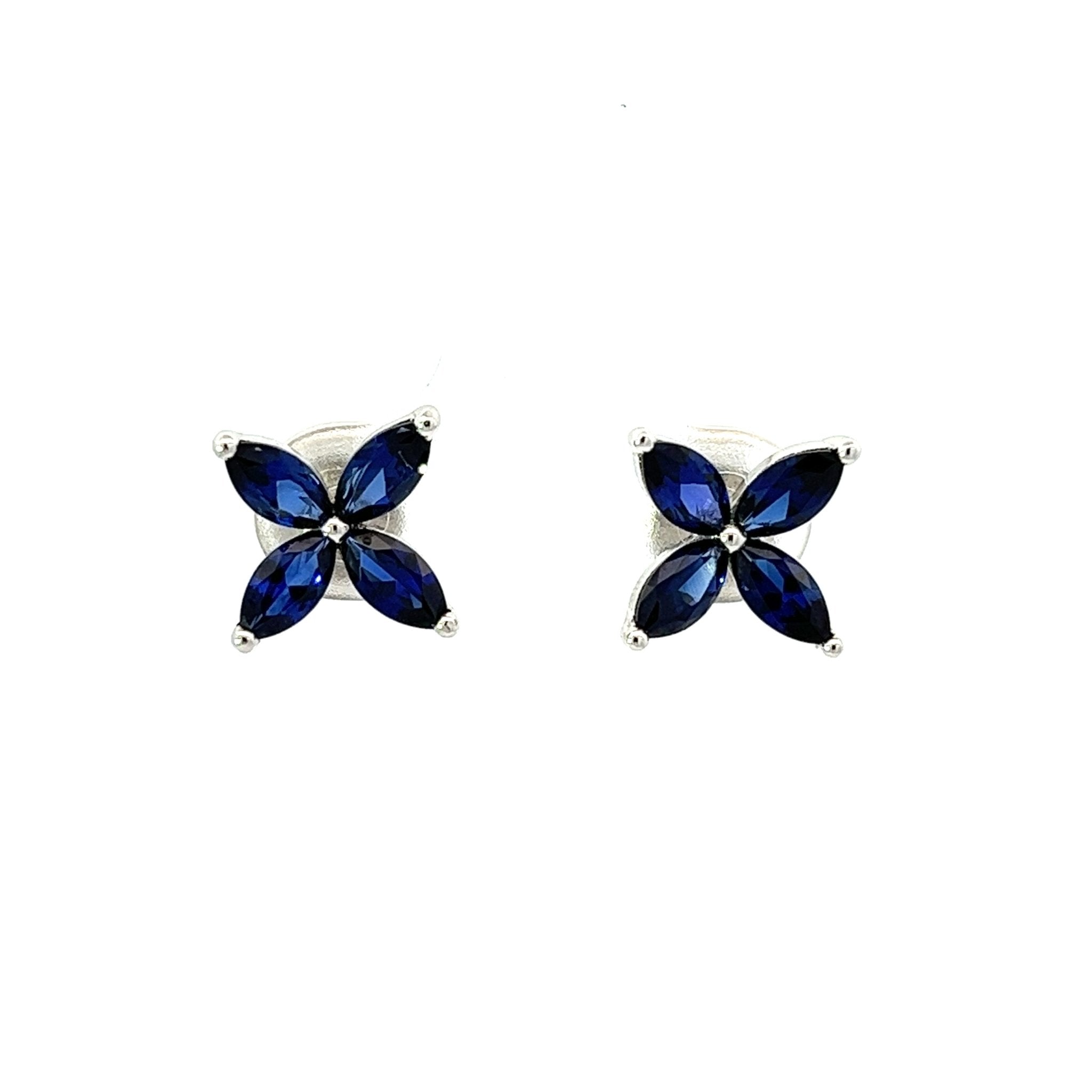 Flower Silver Stud Earrings by Natkina