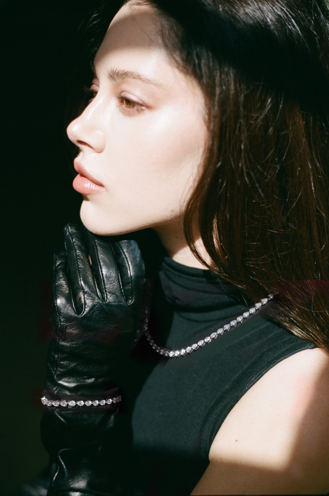 Frosted Teardrop Necklace by Jourdan Sloane by Natkina