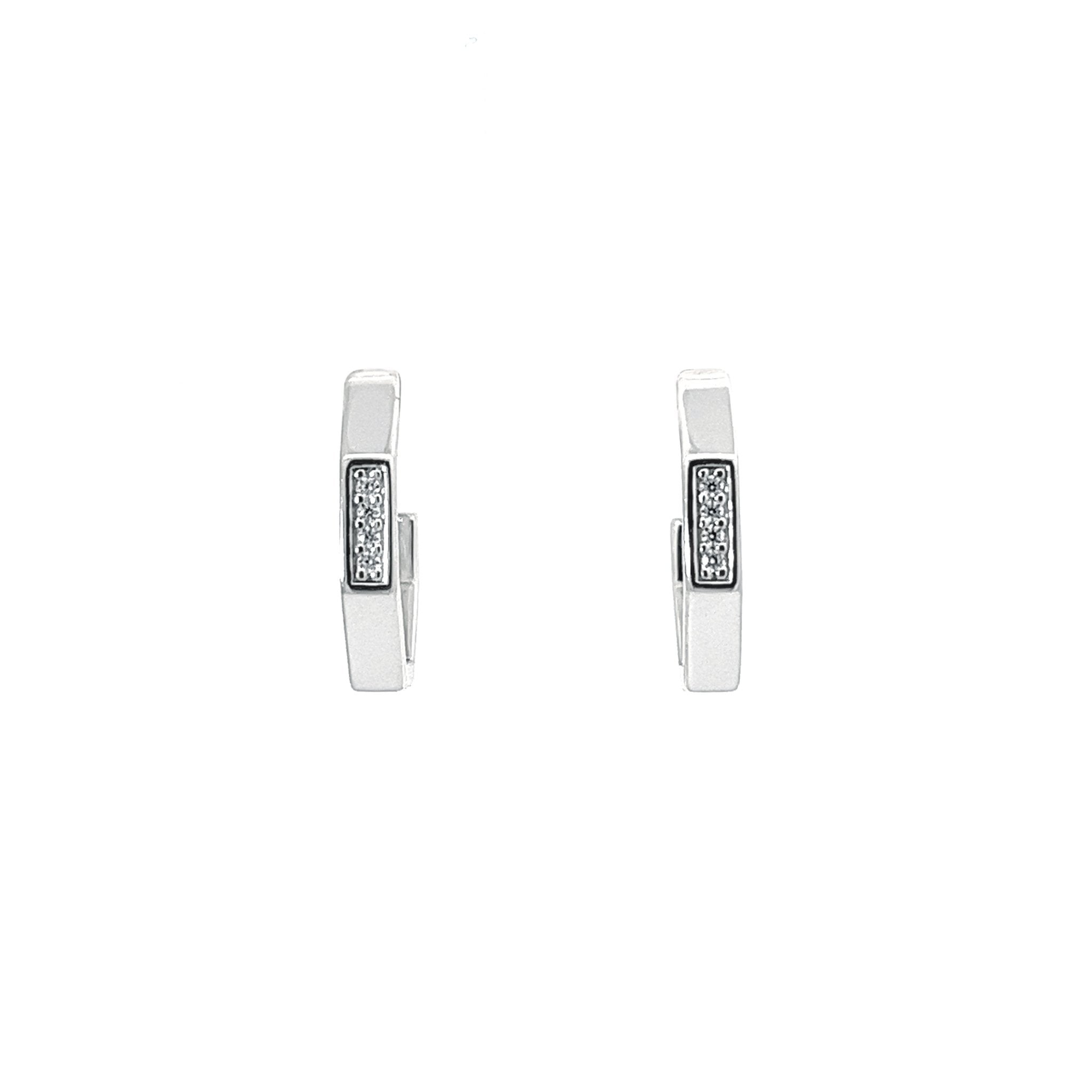 Geometry Half Hoop Earrings by Natkina