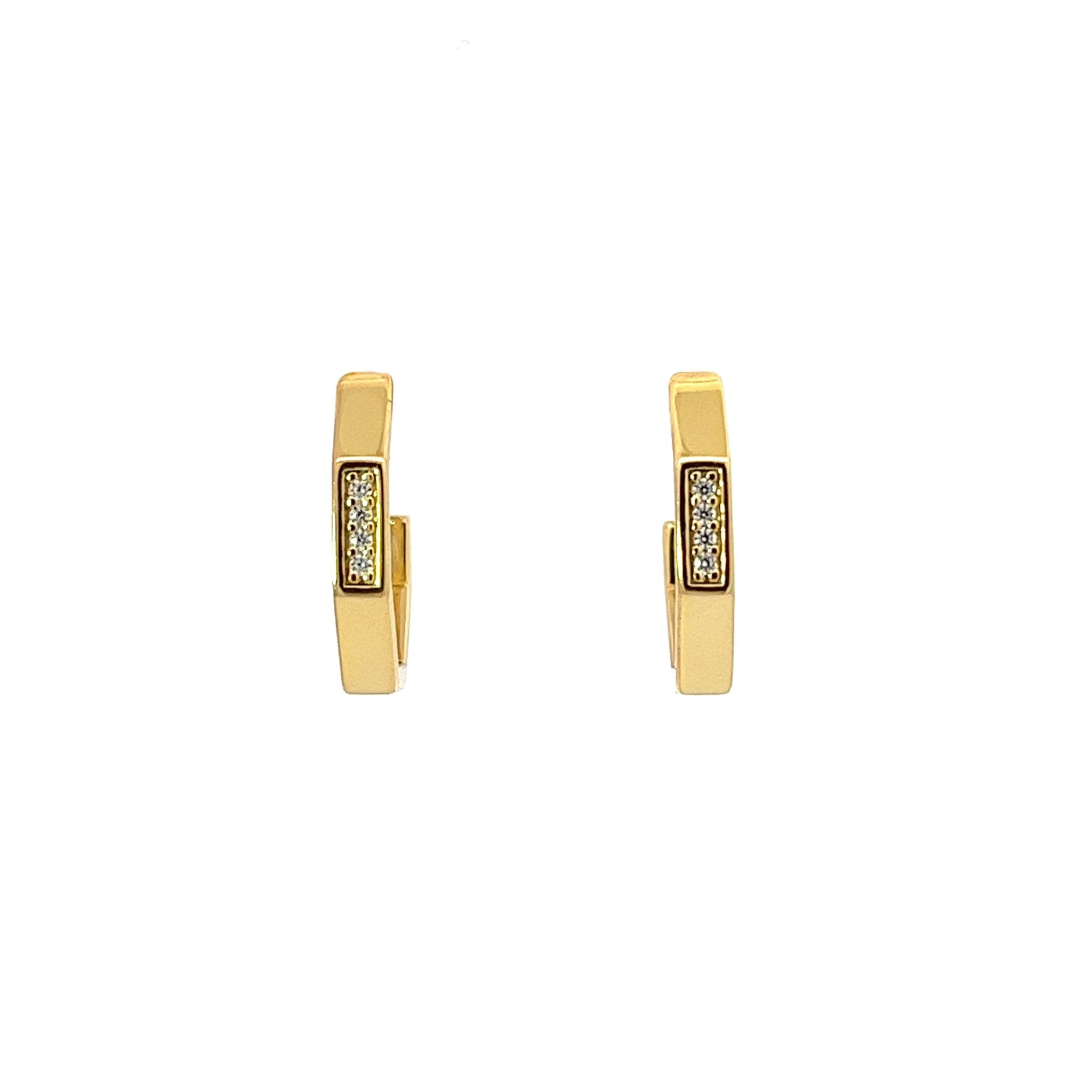 Geometry Half Hoop Earrings by Natkina