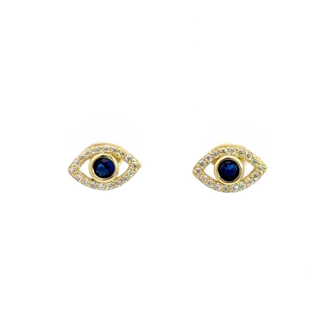 Golden Guardian Earrings Evil Eye Collection by Natkina by Natkina