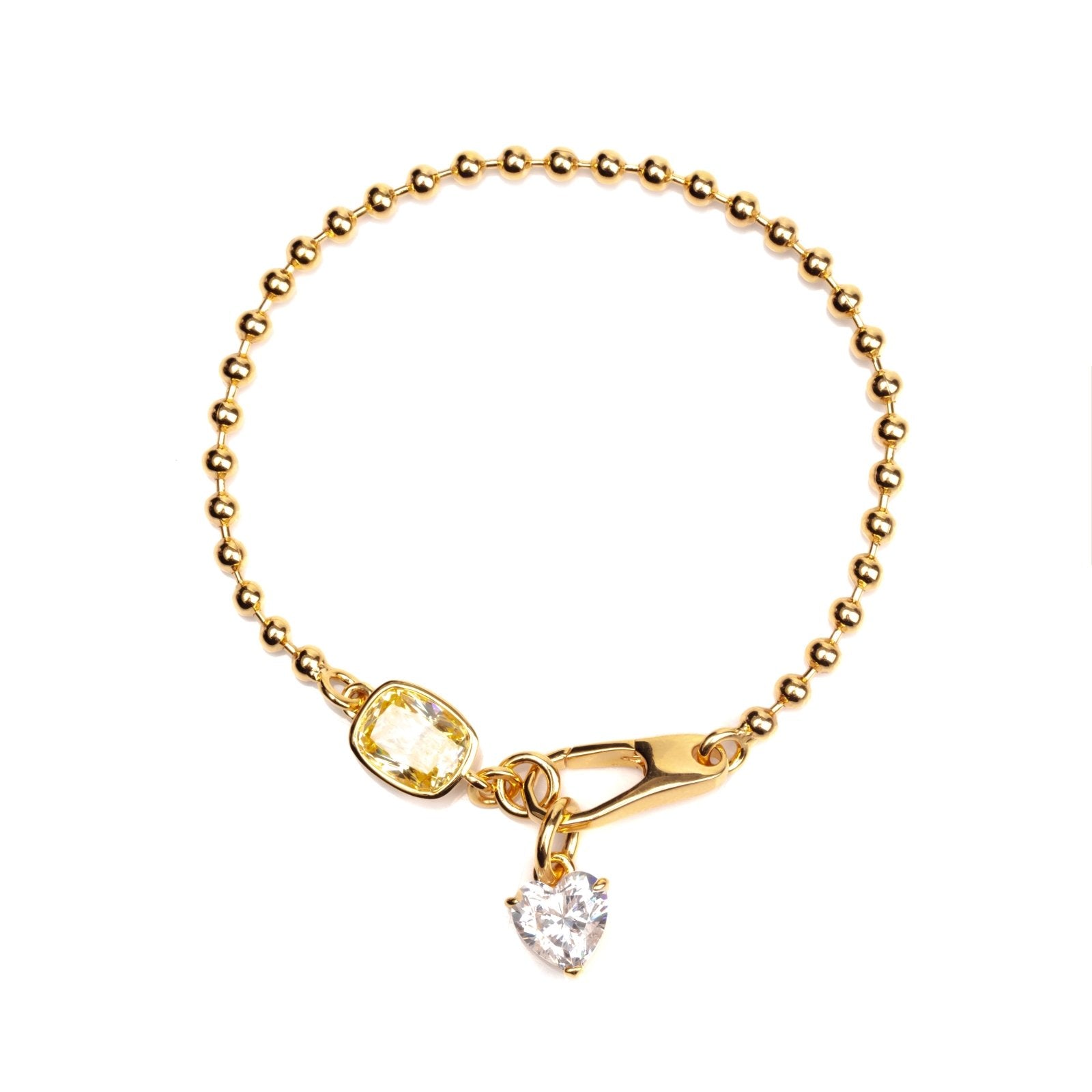 Golden Heart Bracelet by Natkina