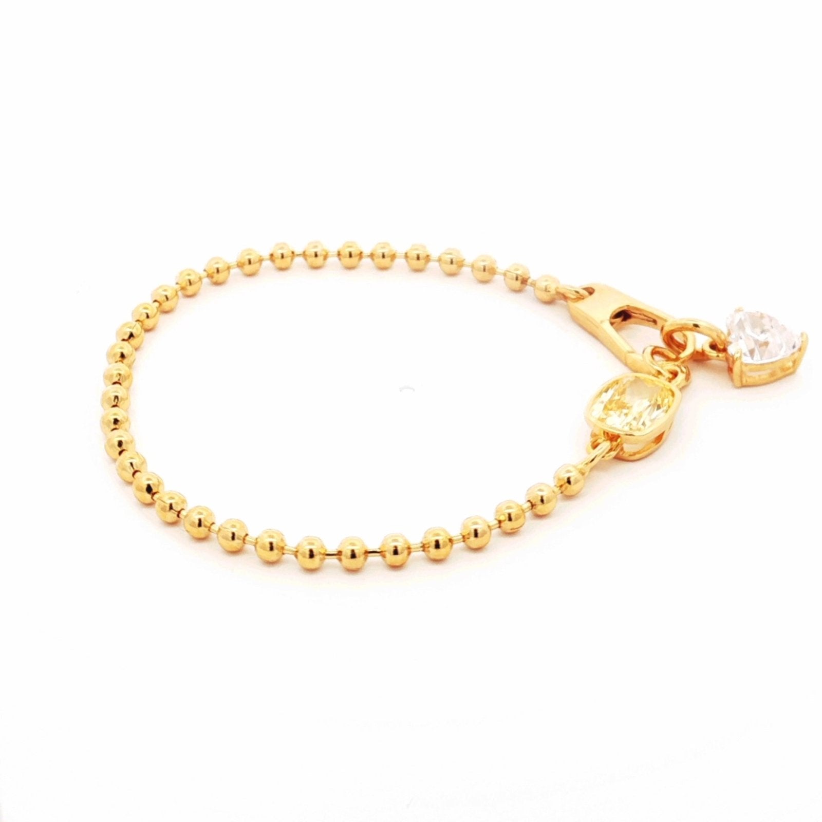Golden Heart Bracelet by Natkina