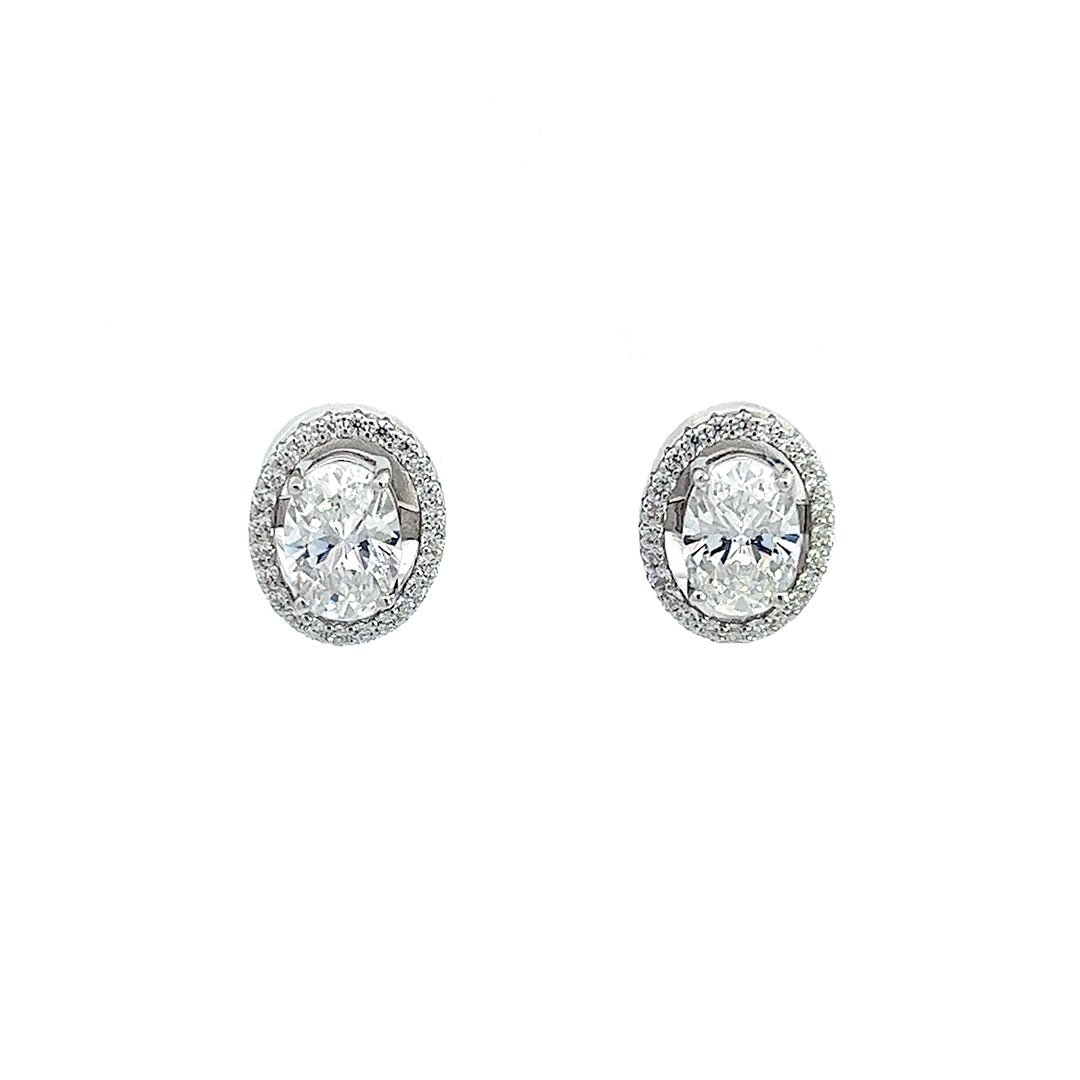 Graceful Oval Transformer Silver Earrings by Natkina