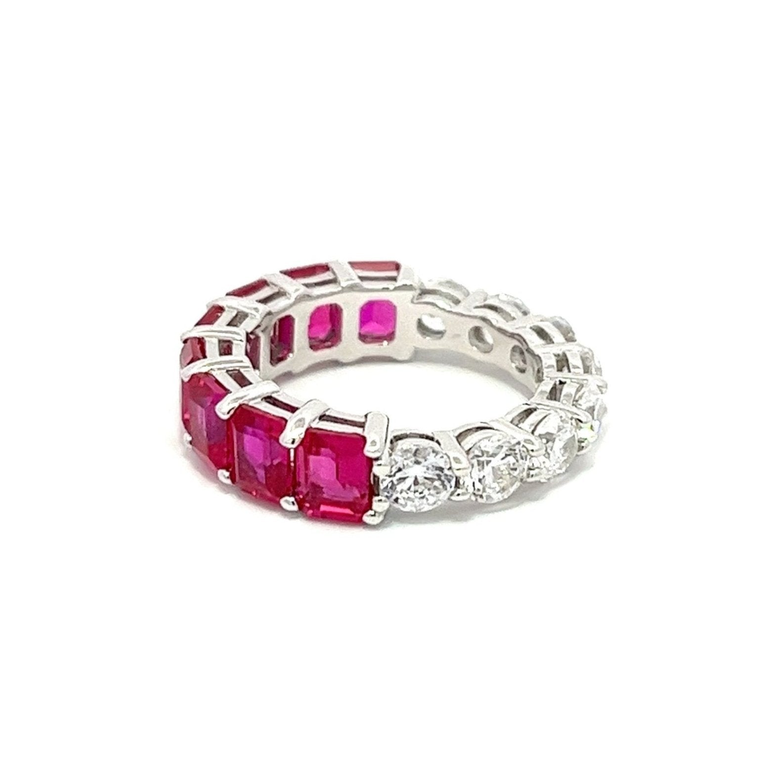 Half/Half Fashion Band Silver Ring by Natkina