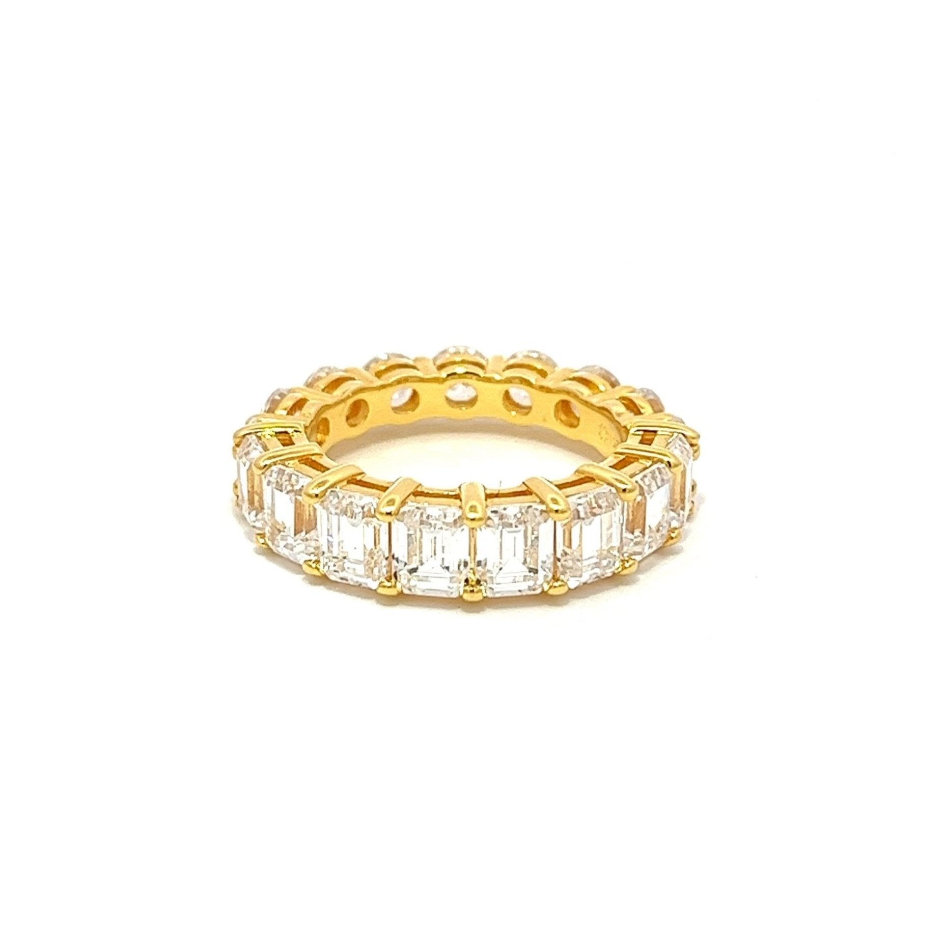 Half/Half Fashion Band Silver Ring by Natkina