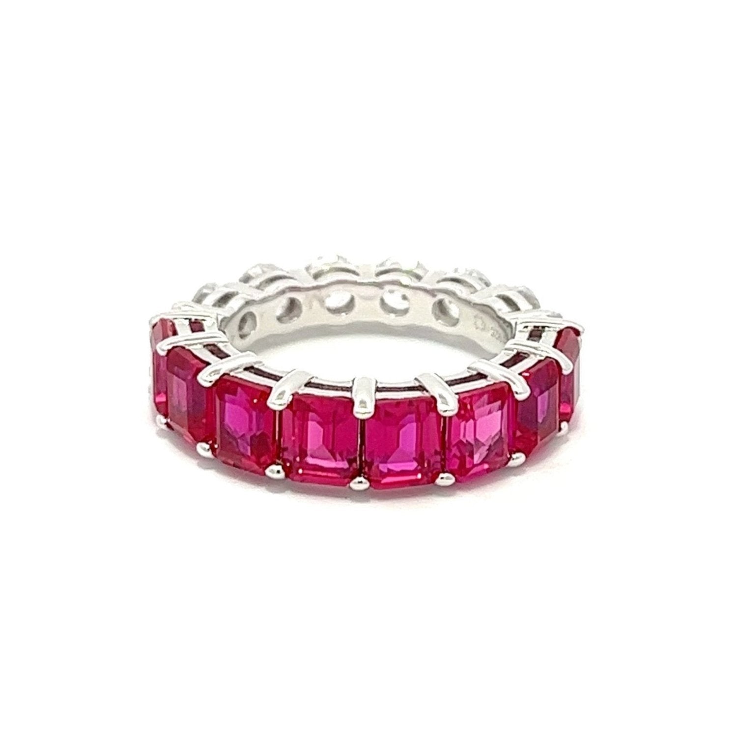 Half/Half Fashion Band Silver Ring by Natkina