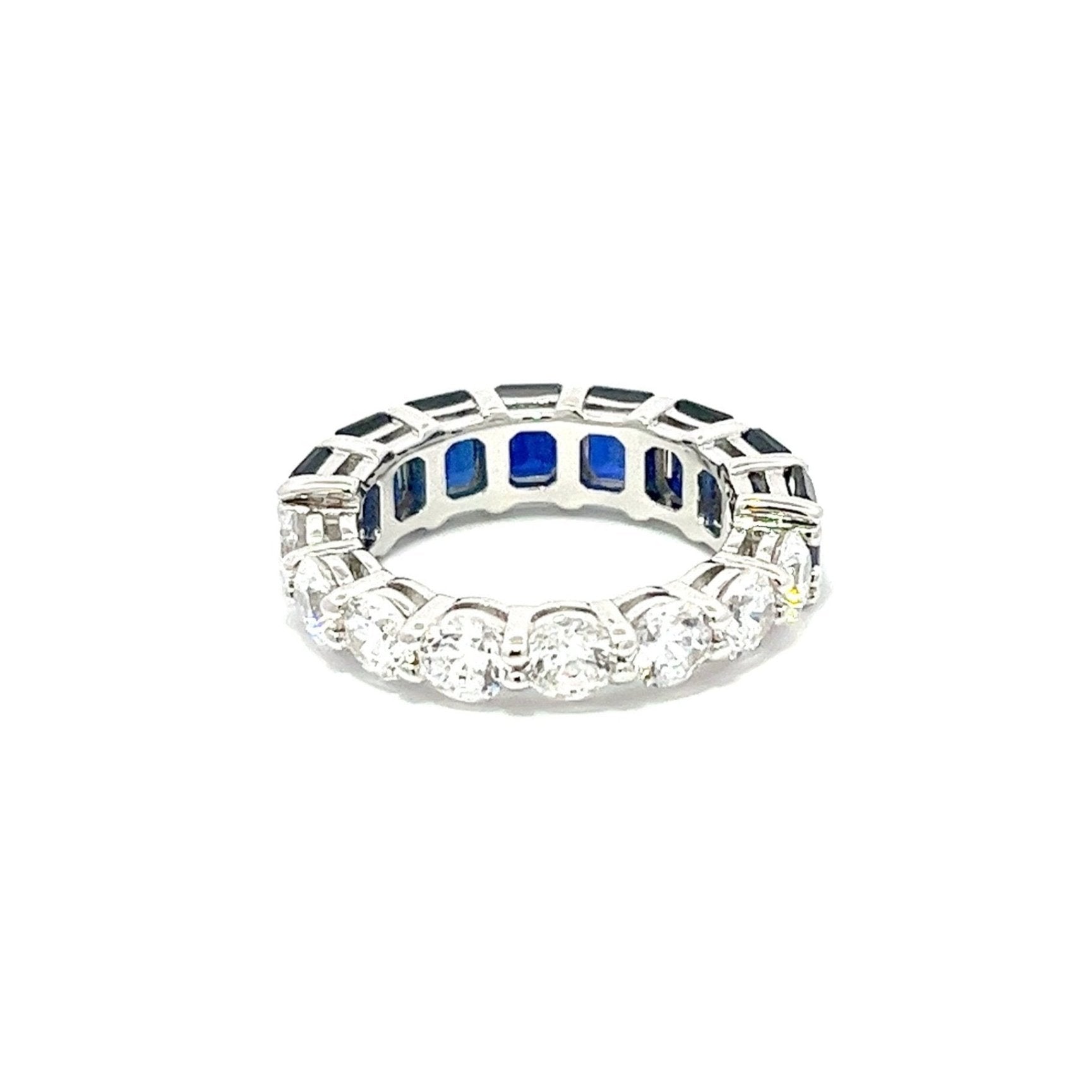 Half/Half Fashion Band Silver Ring by Natkina