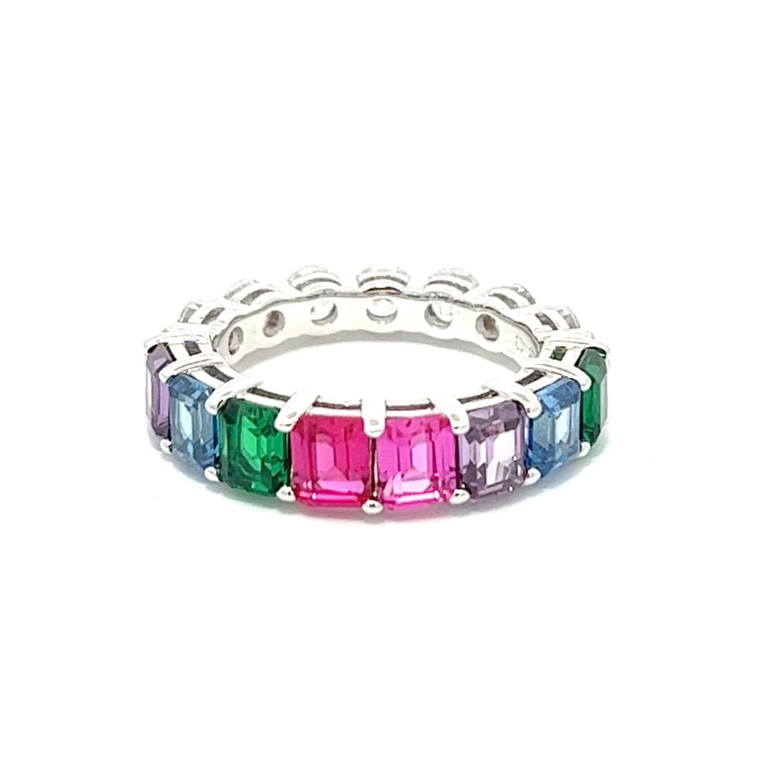 Half/Half Fashion Band Silver Ring by Natkina
