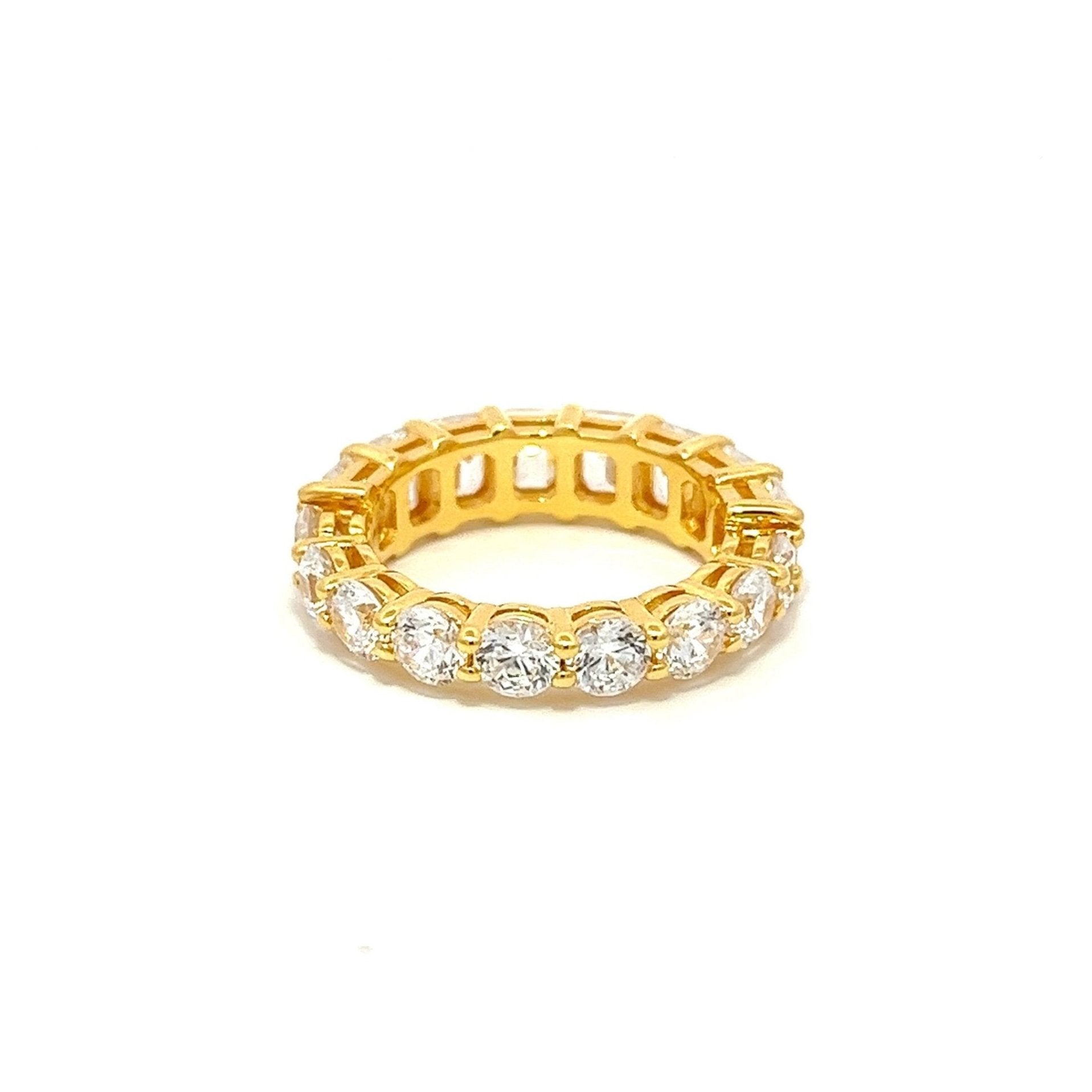 Half/Half Fashion Band Silver Ring by Natkina