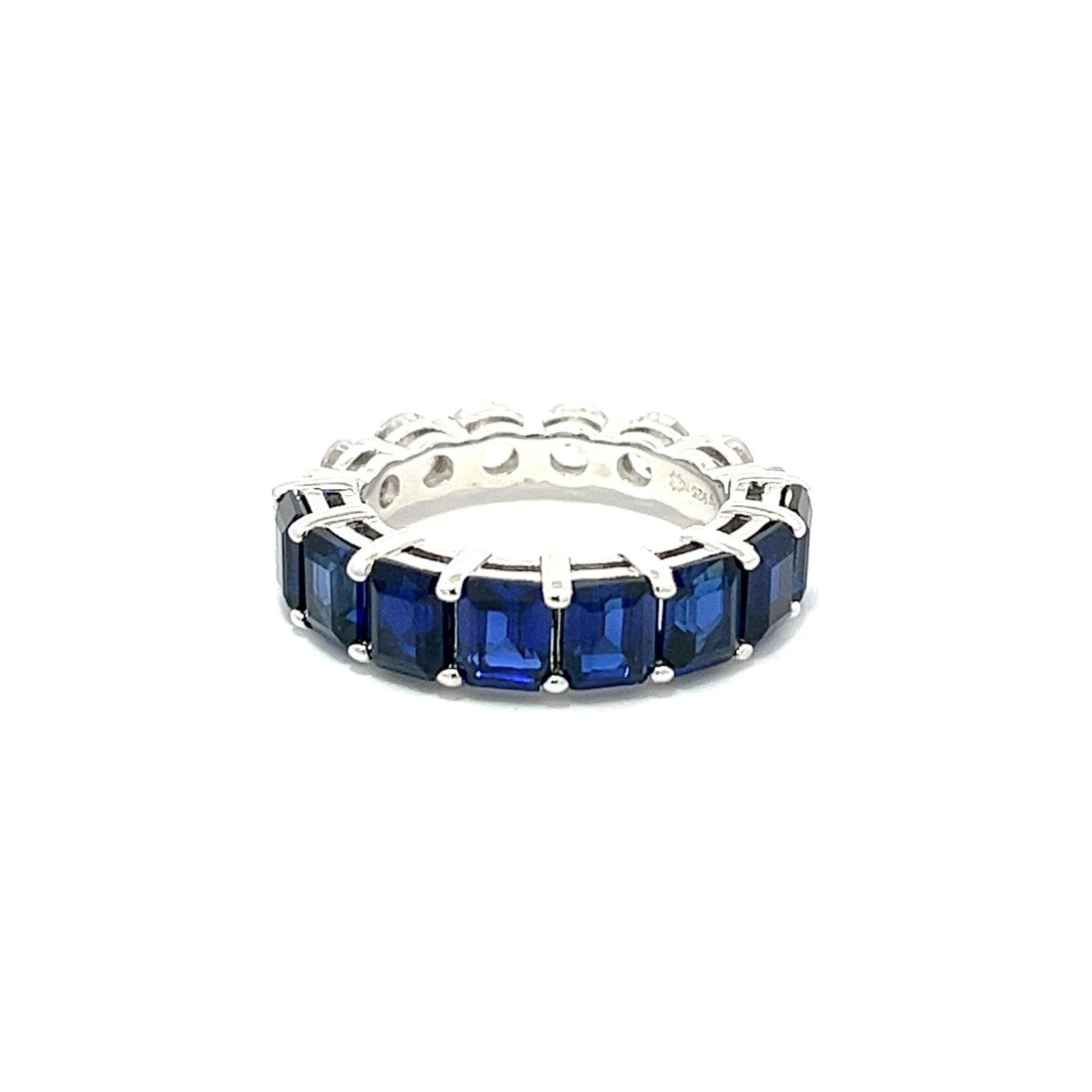 Half/Half Fashion Band Silver Ring by Natkina