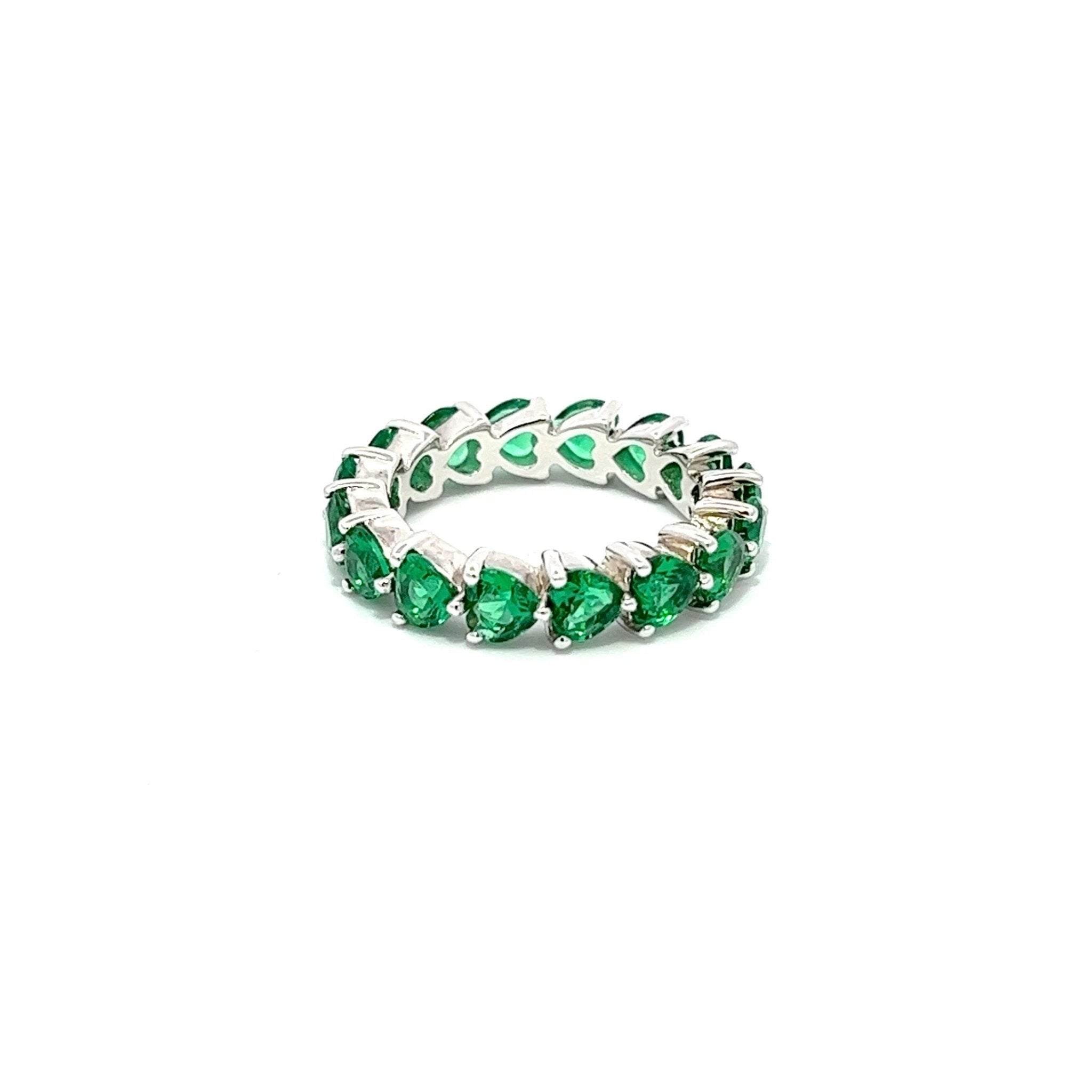 Heart Pattern Silver Ring by Natkina