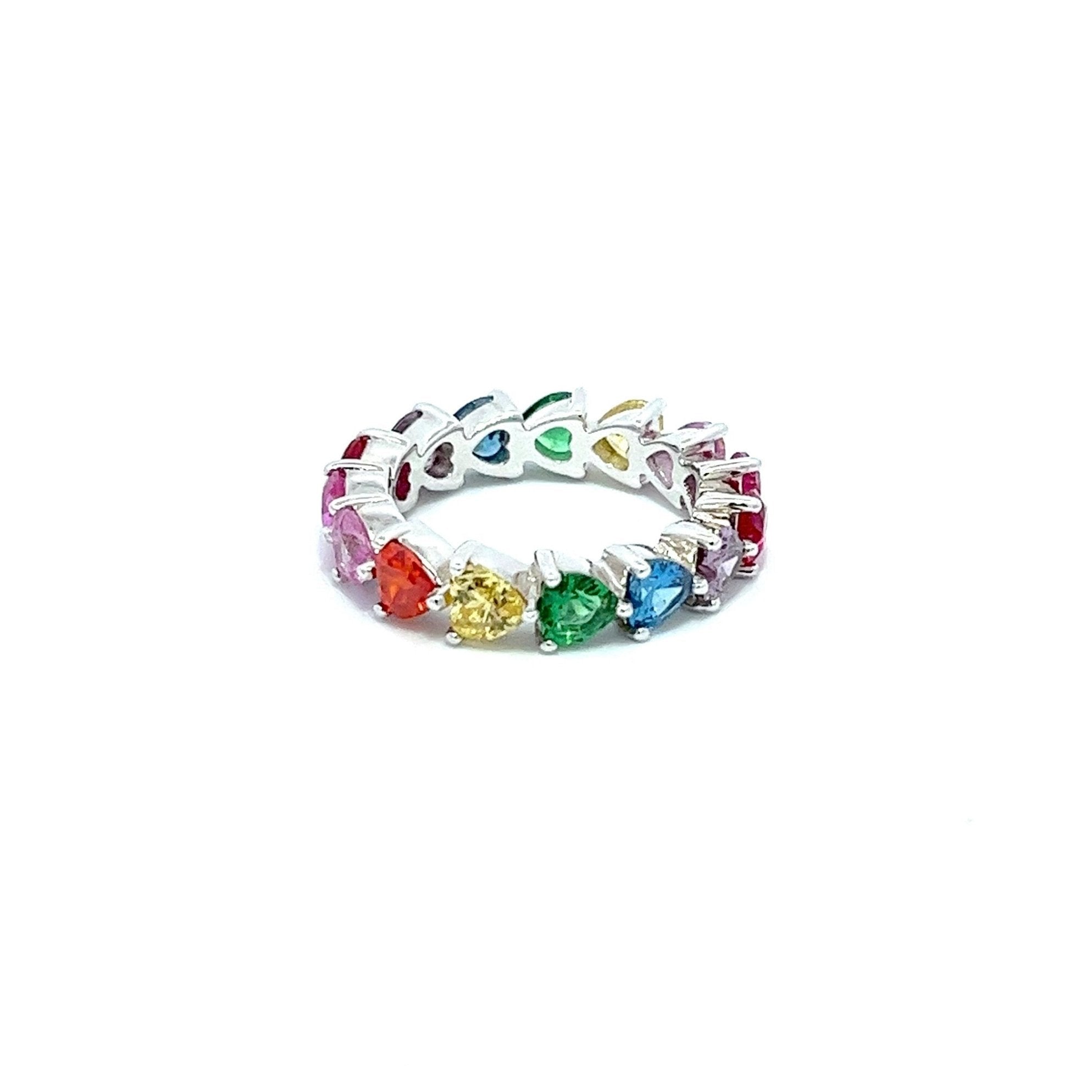 Heart Pattern Silver Ring by Natkina