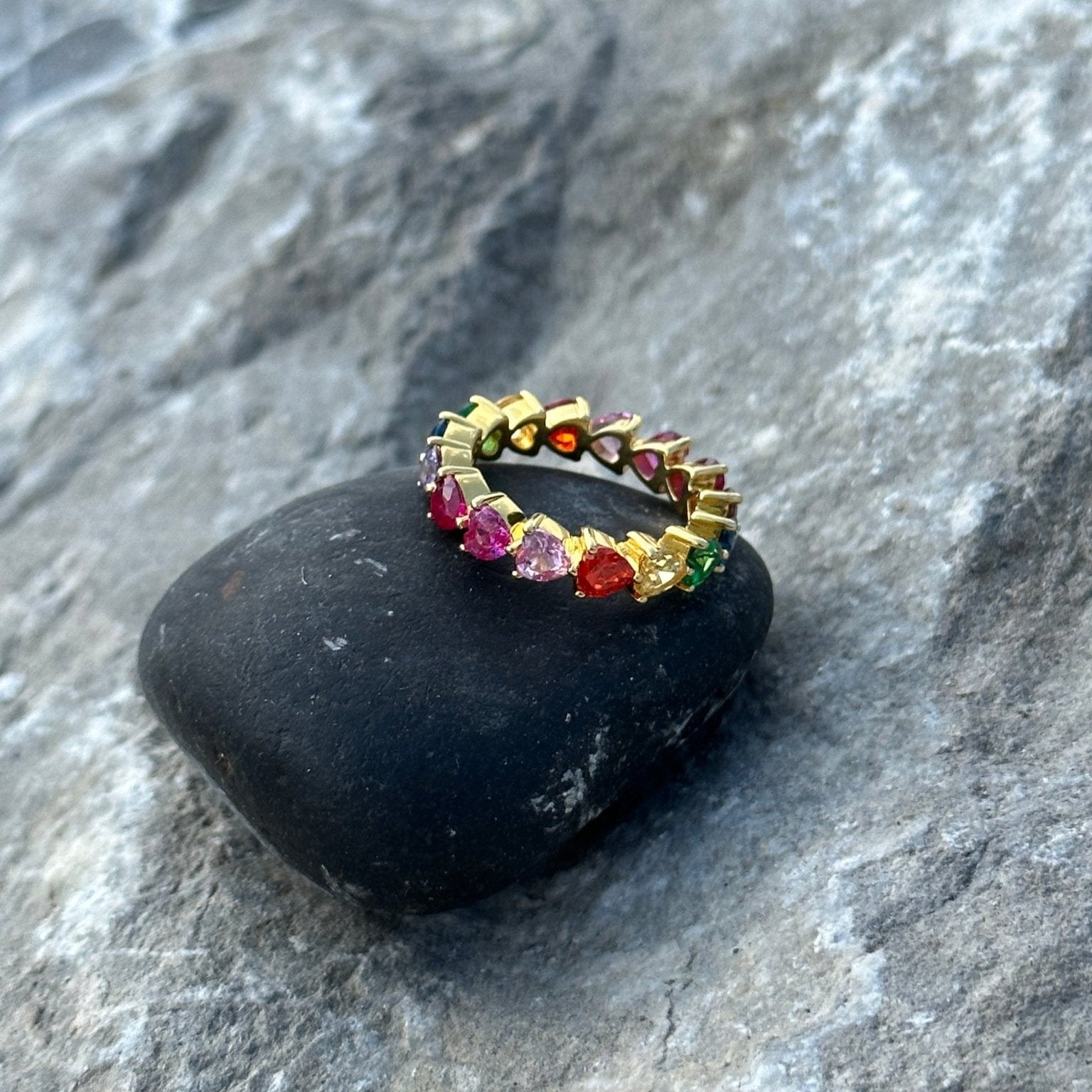 Heart Pattern Silver Ring by Natkina