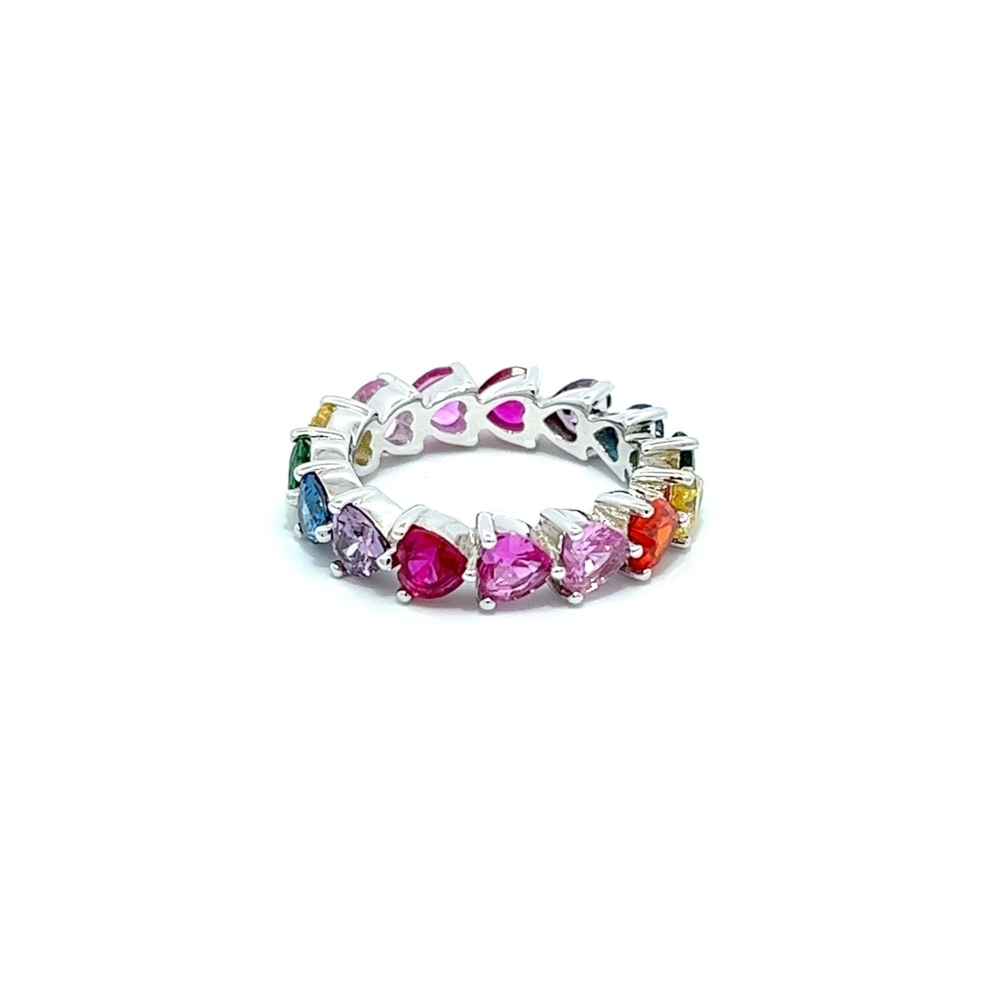Heart Pattern Silver Ring by Natkina
