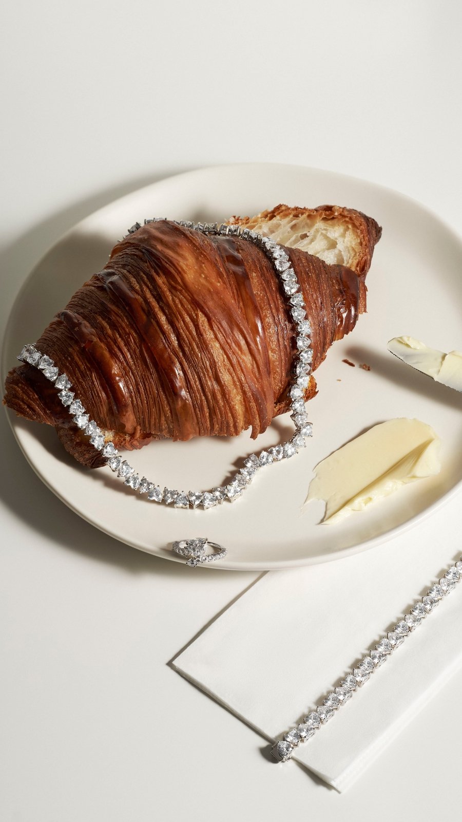 Heart Shaped Tennis Choker by Natkina