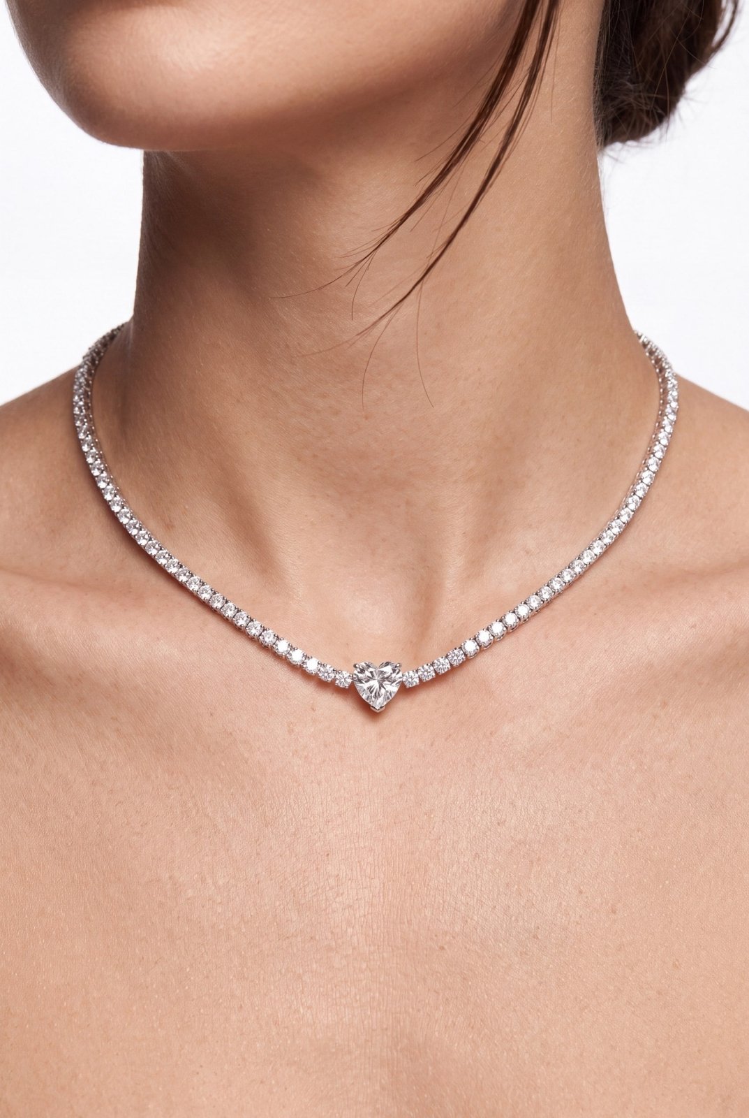 Heart Tennis Choker by Natkina