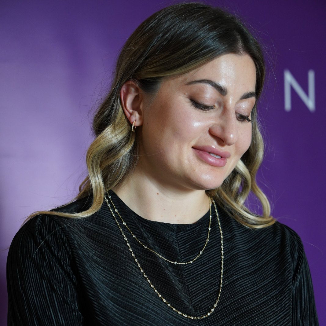 Italian Starburst Diamond Alternative Necklace by Natkina