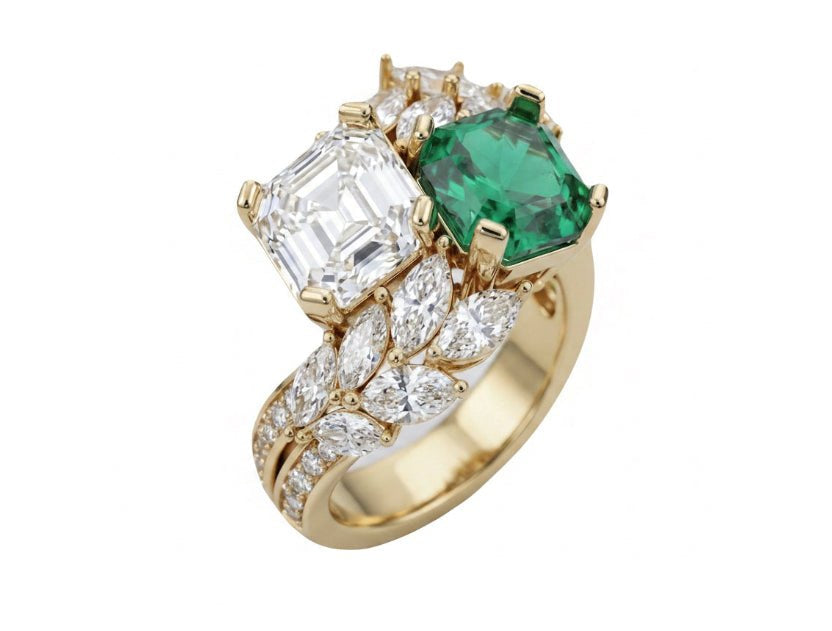 Jackie Kennedy Inspired Engagement Ring by Natkina
