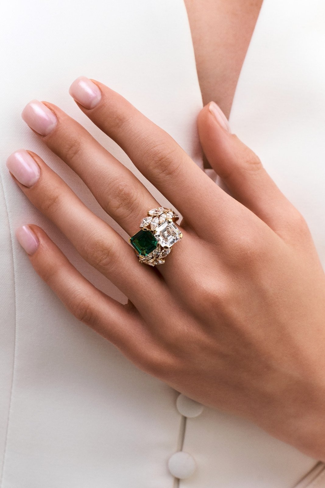 Jackie Kennedy Inspired Engagement Ring by Natkina